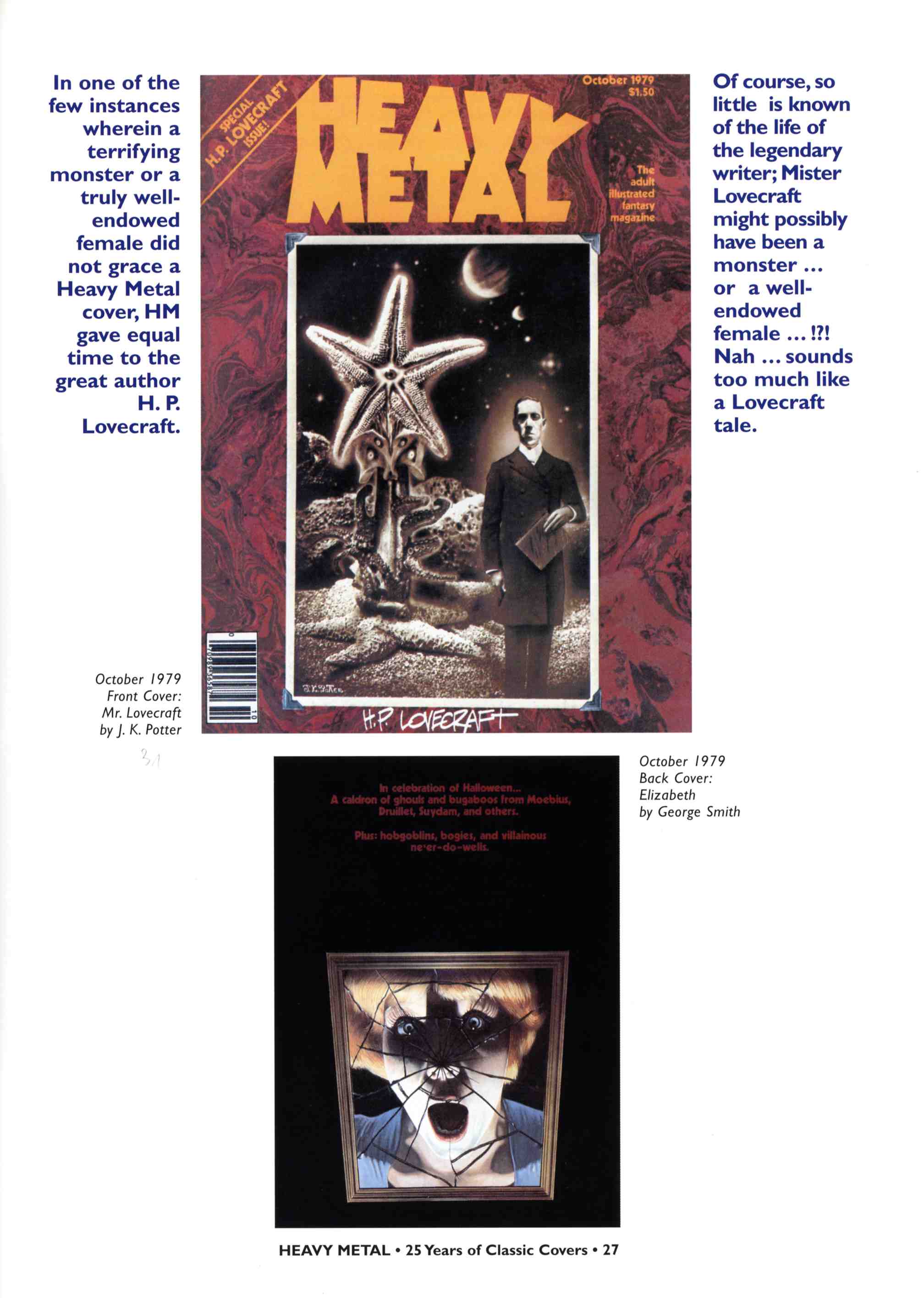Read online Heavy Metal: 25 Years of Classic Covers comic -  Issue # TPB - 33