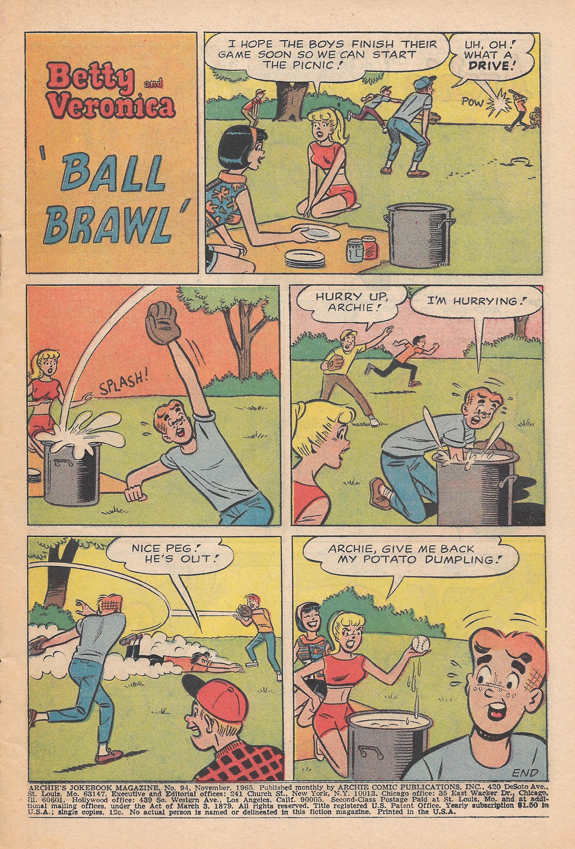 Read online Archie's Joke Book Magazine comic -  Issue #94 - 3