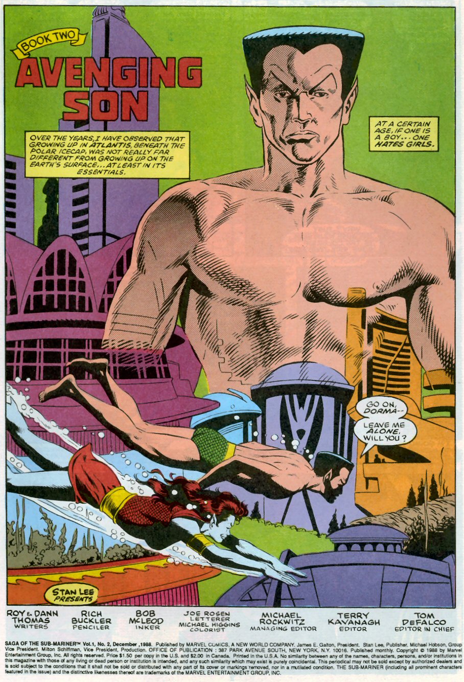 Read online Saga of the Sub-Mariner comic -  Issue #2 - 2
