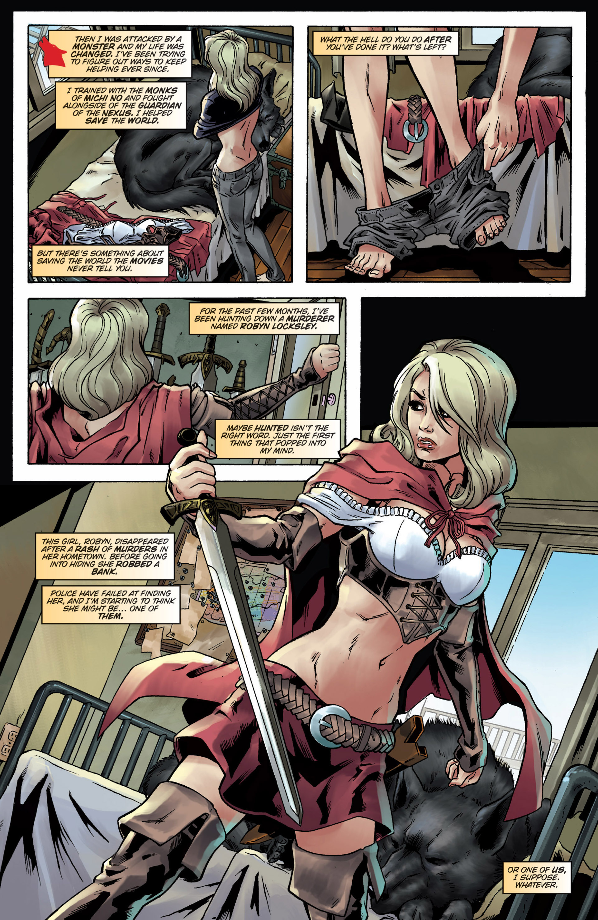 Read online Grimm Fairy Tales presents Robyn Hood vs. Red Riding Hood comic -  Issue # Full - 4