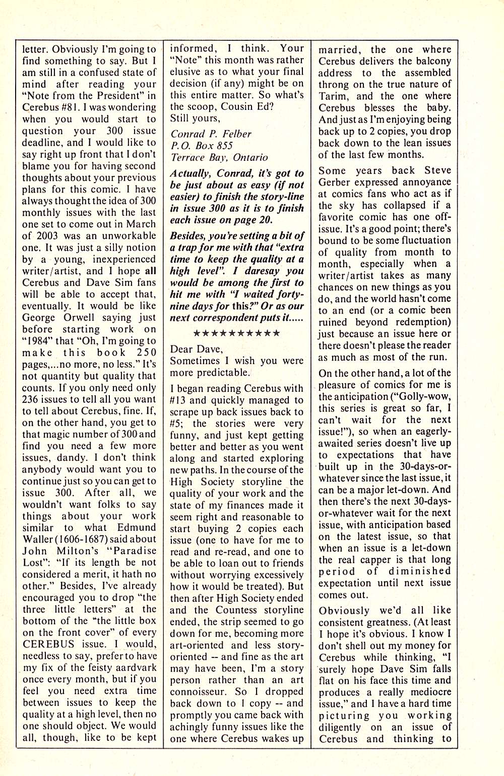 Read online Cerebus comic -  Issue #84 - 25