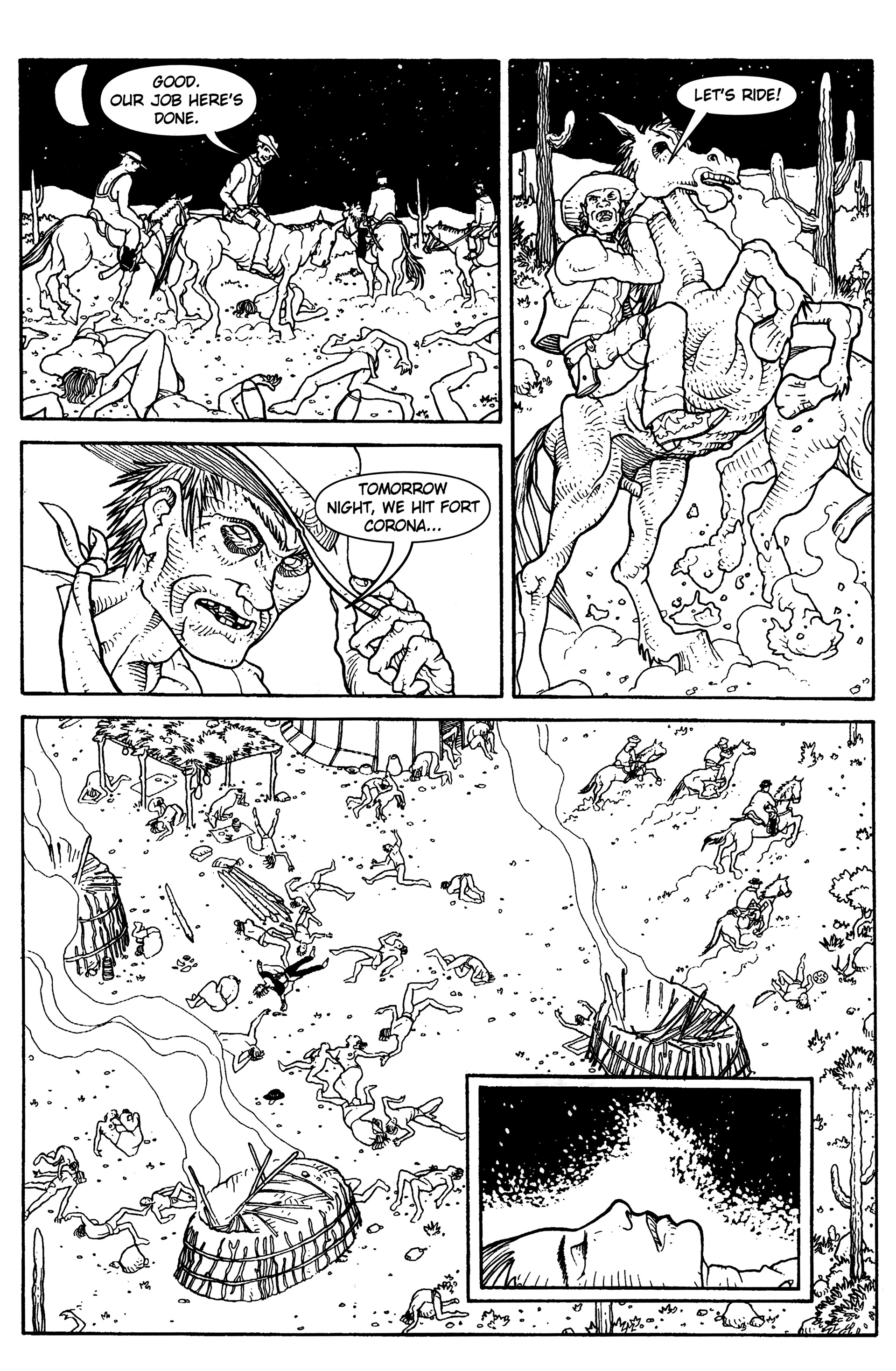Read online Warrior Nun: Black & White comic -  Issue #12 - 19