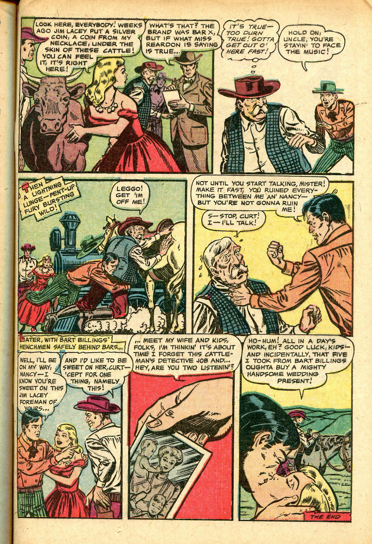 Read online Cowgirl Romances (1950) comic -  Issue #7 - 33