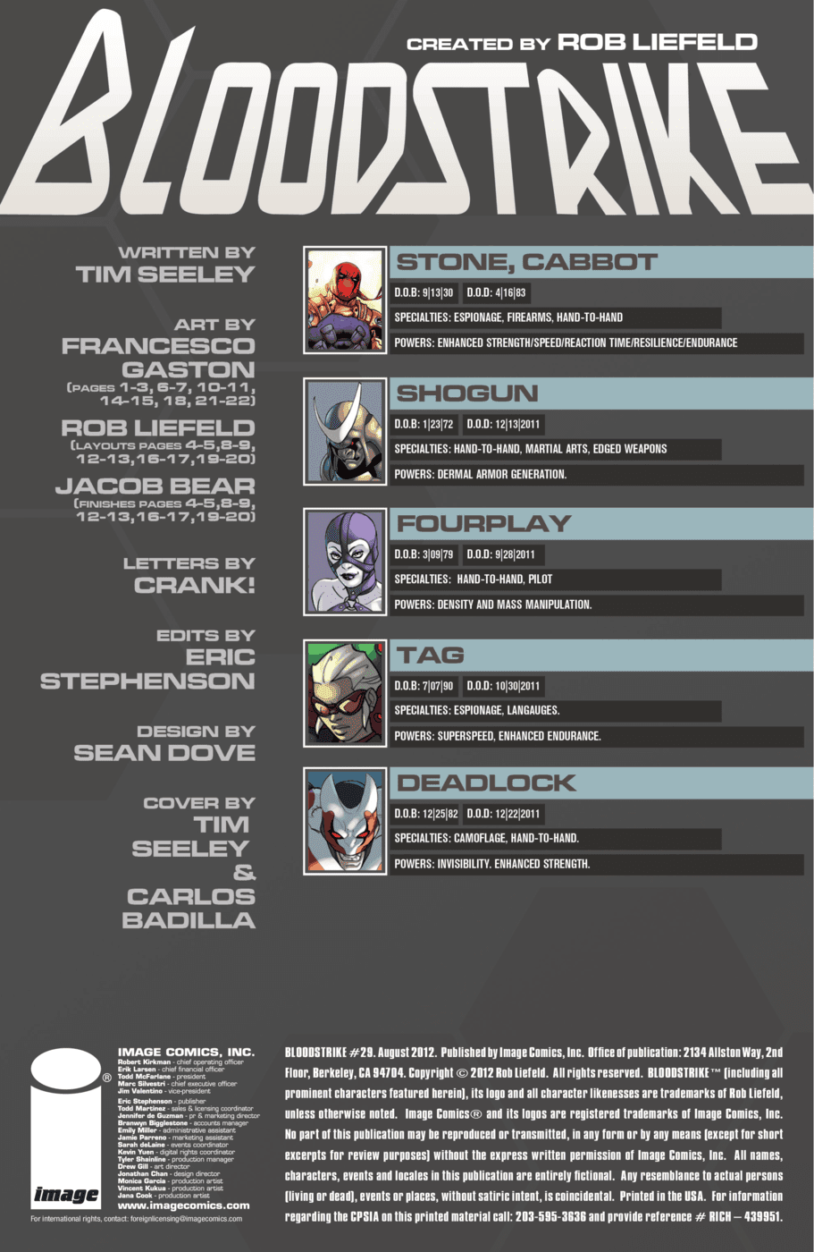 Read online Bloodstrike (2012) comic -  Issue #29 - 2