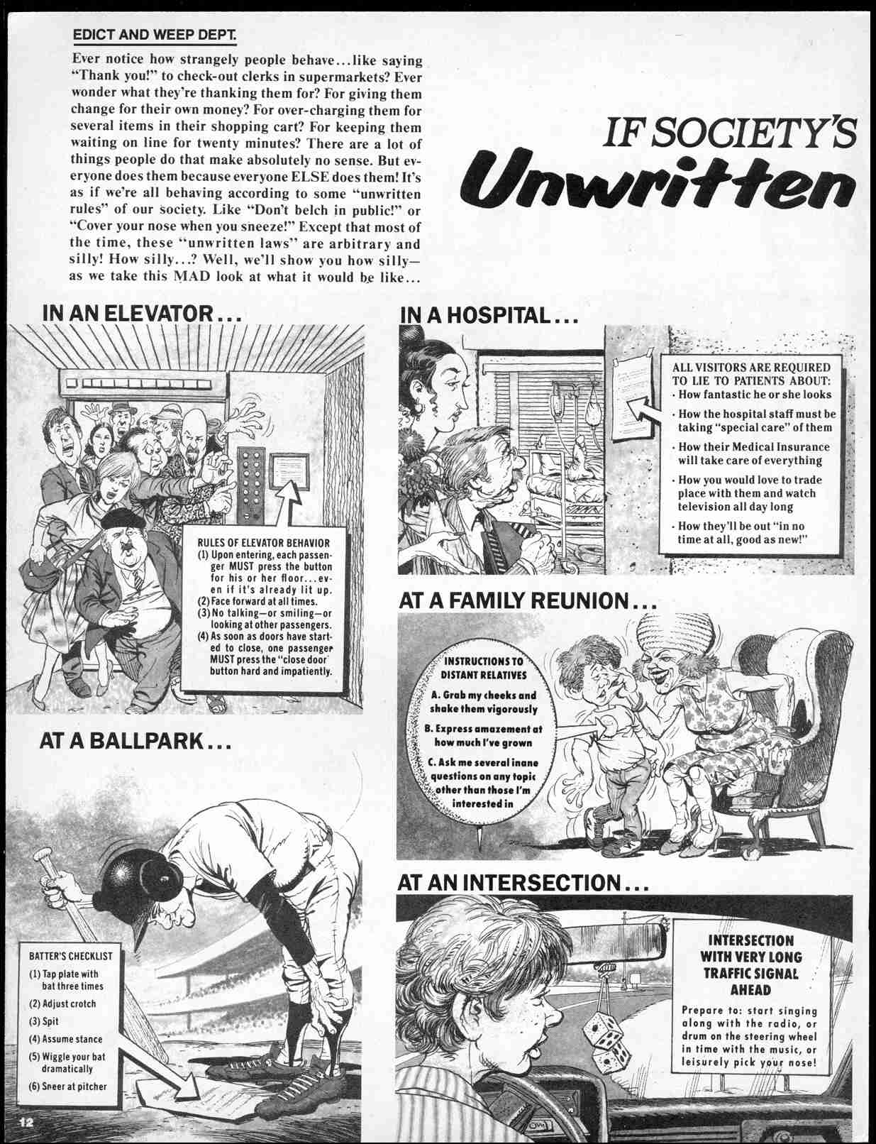 Read online MAD comic -  Issue #268 - 14