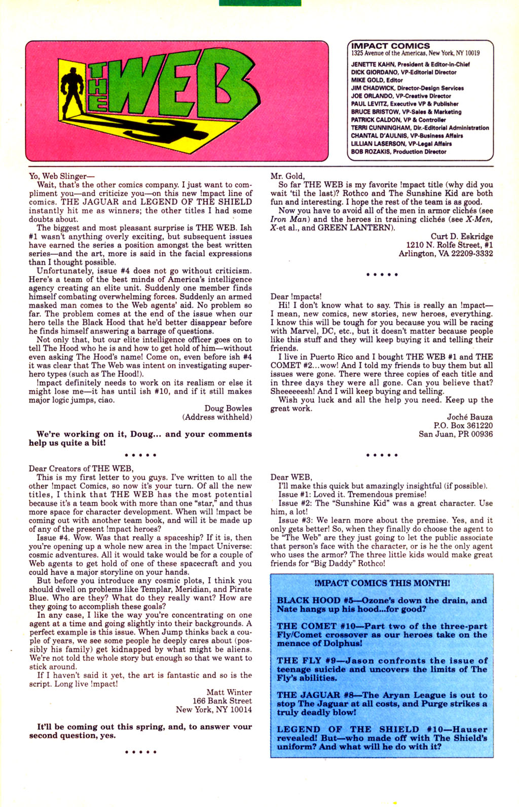 Read online The Web (1991) comic -  Issue #8 - 24