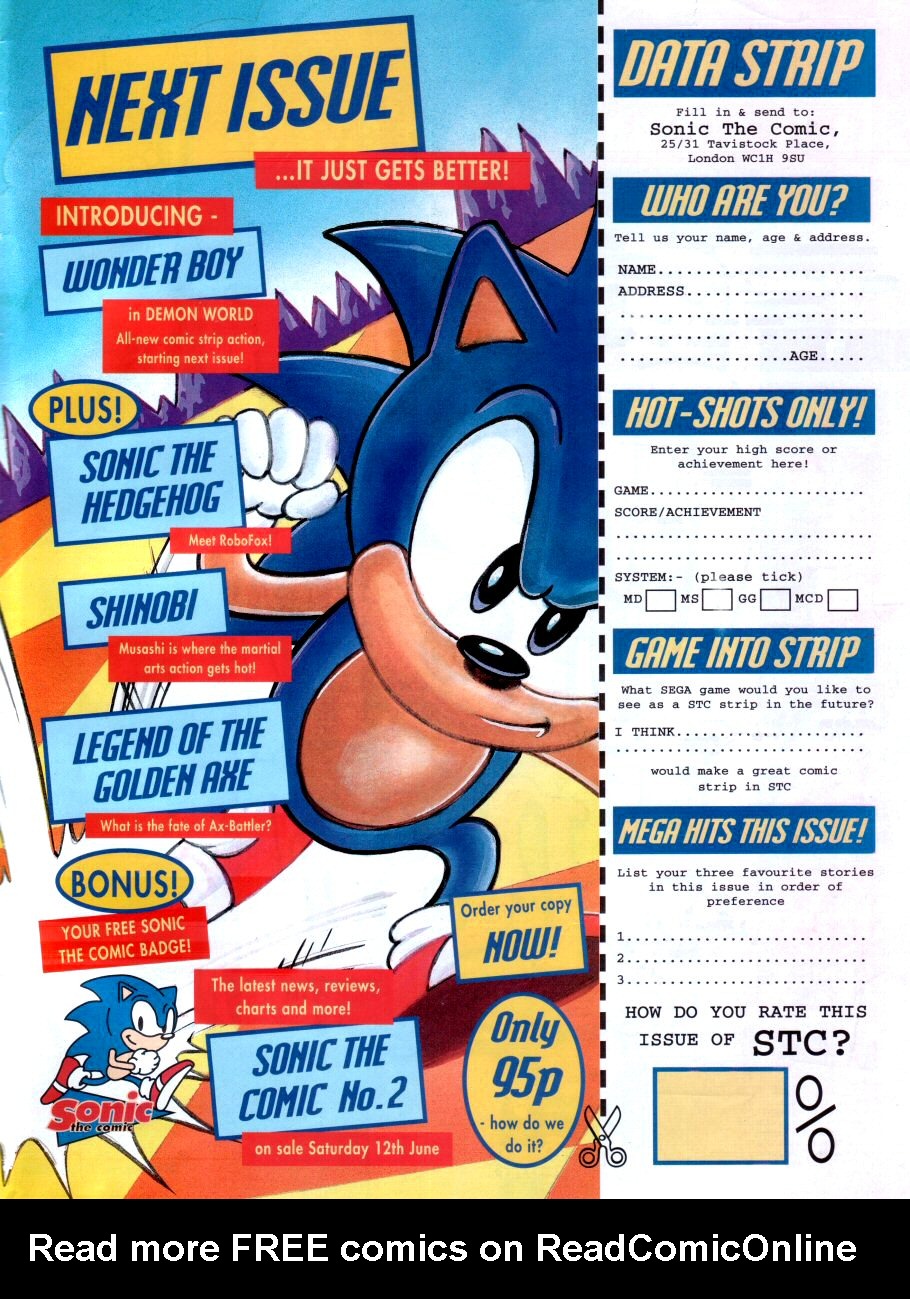 Read online Sonic the Comic comic -  Issue #1 - 31
