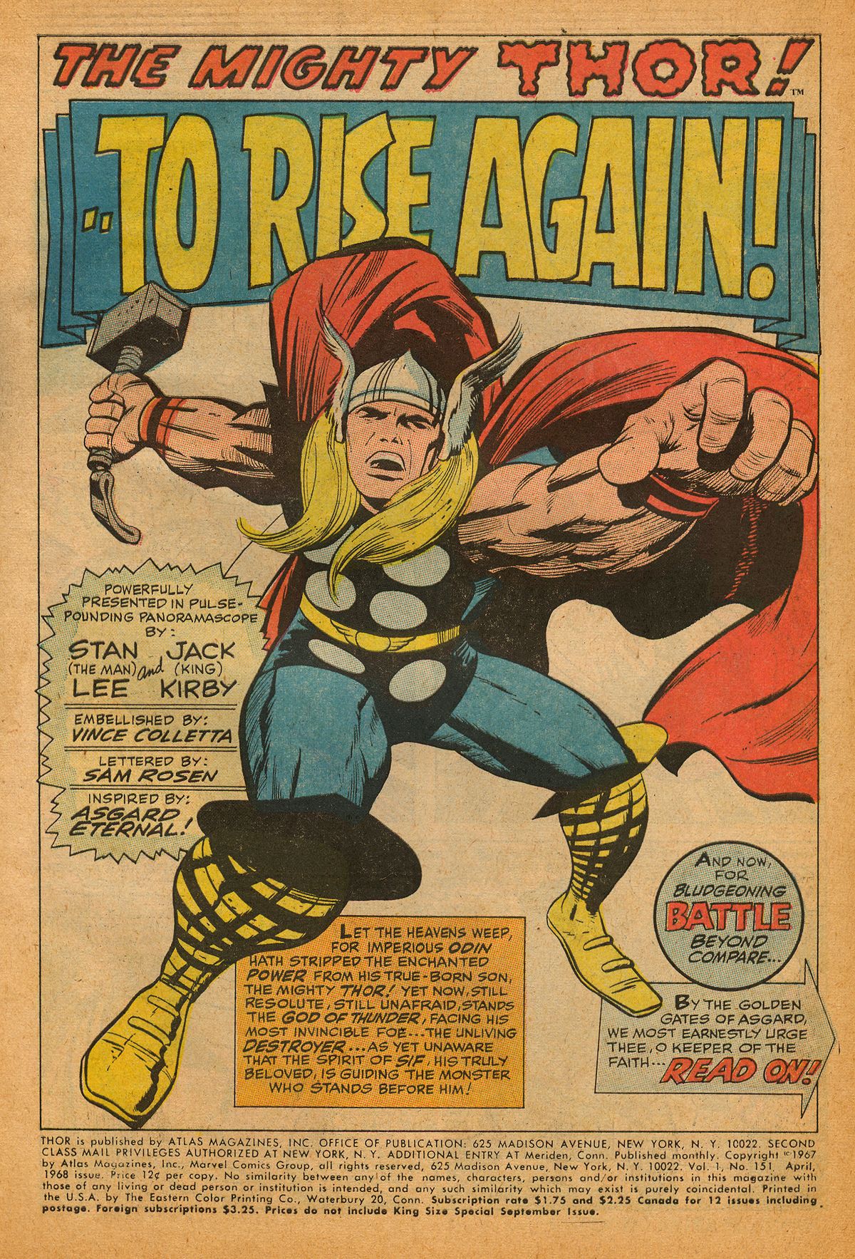 Read online Thor (1966) comic -  Issue #151 - 3