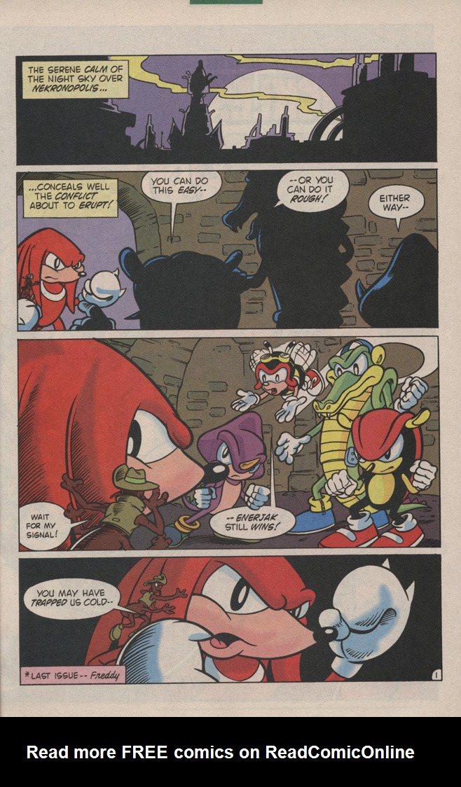 Read online Sonic's Friendly Nemesis, Knuckles comic -  Issue #3 - 5