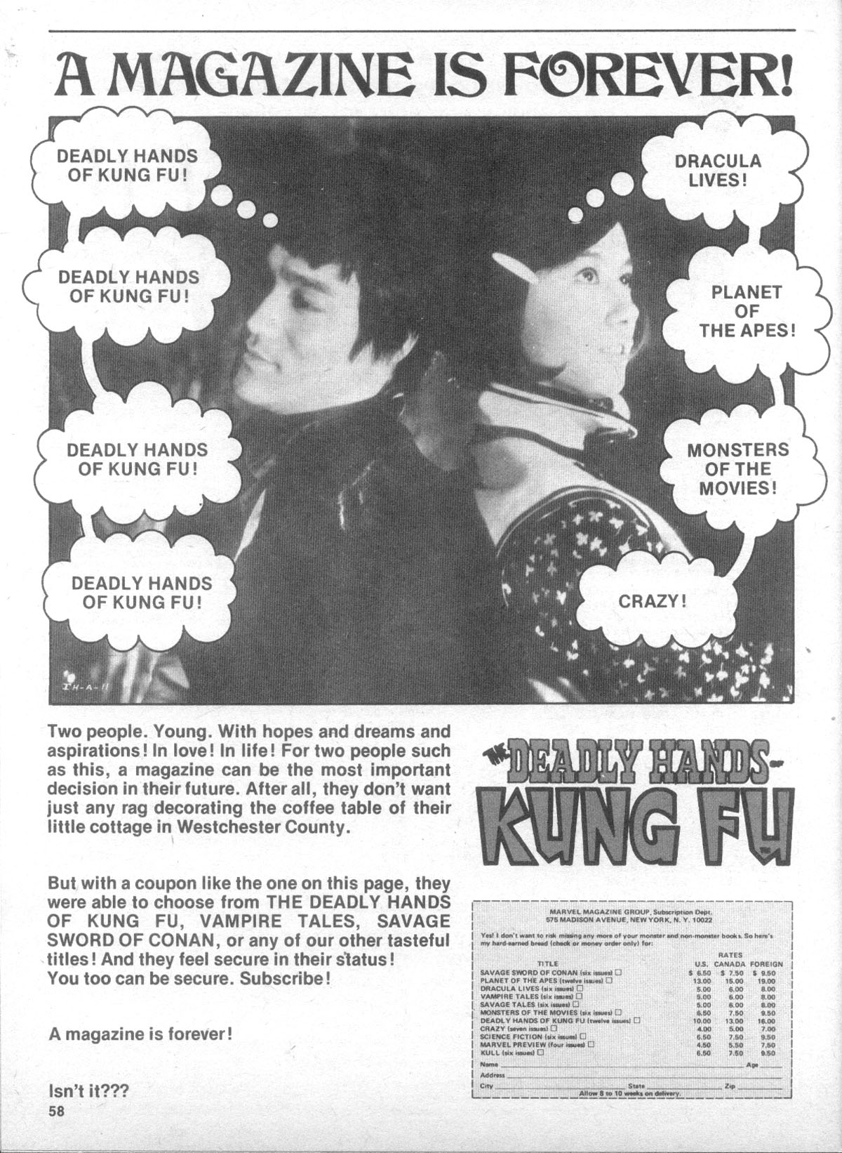 The Deadly Hands of Kung Fu Issue #11 #12 - English 56