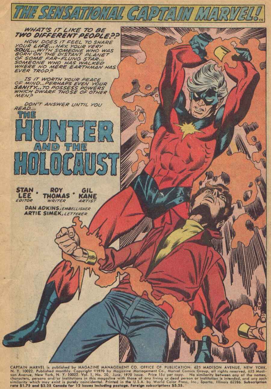 Captain Marvel (1968) Issue #20 #20 - English 2