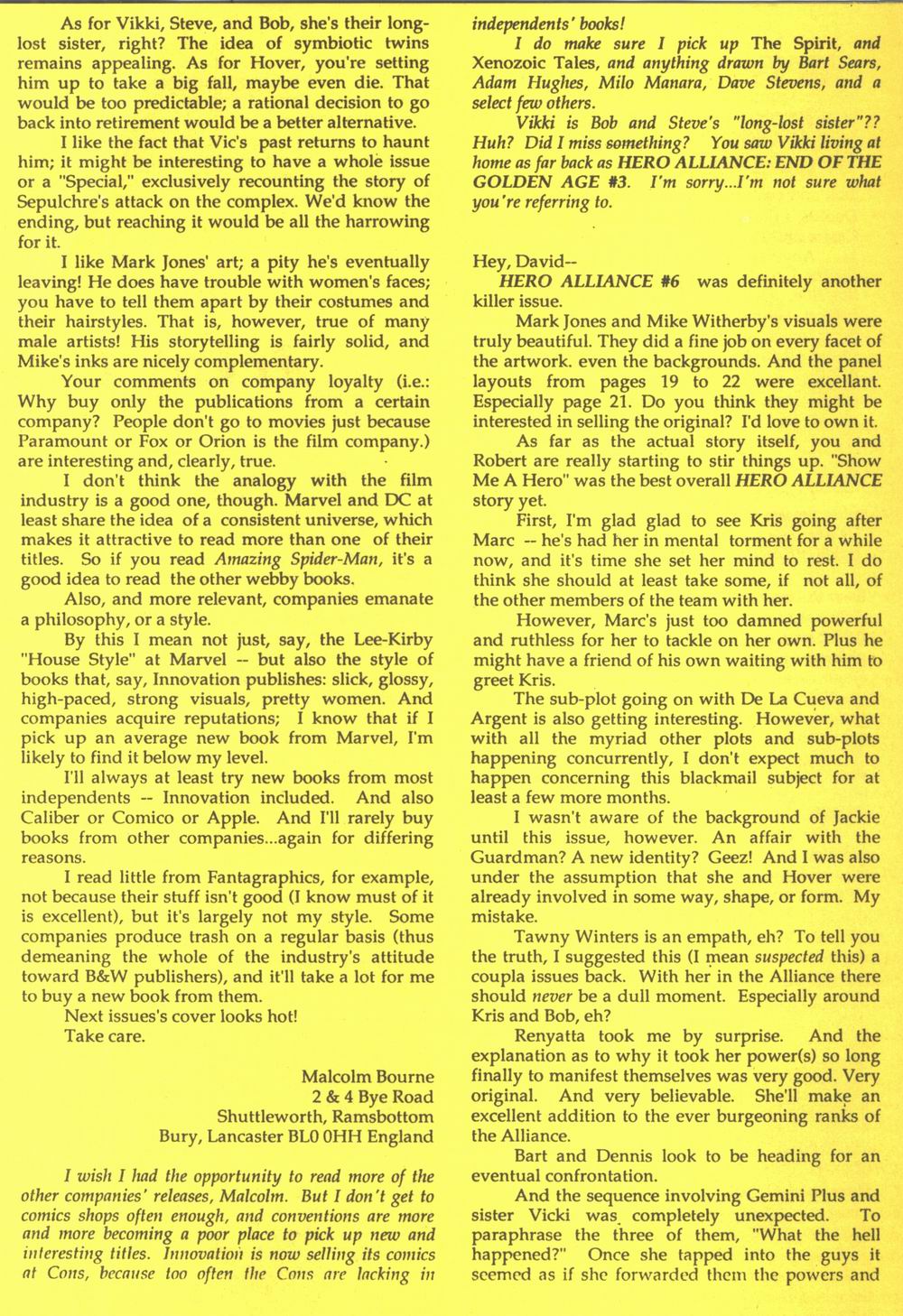Read online Hero Alliance (1989) comic -  Issue #10 - 16