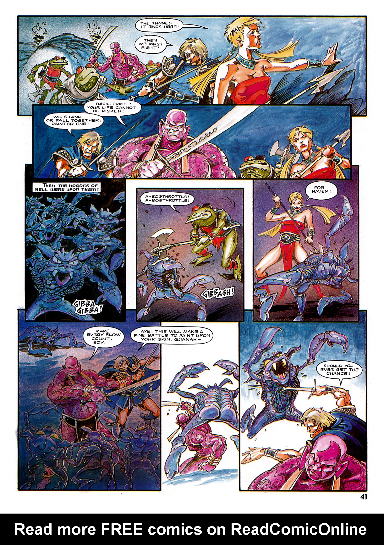 Read online Marvel Graphic Novel comic -  Issue #3 - The Chronicles of Genghis Grimtoad - 41