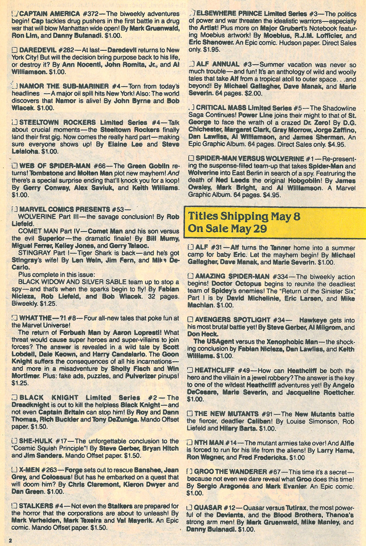 Read online Marvel Age comic -  Issue #89 - 4