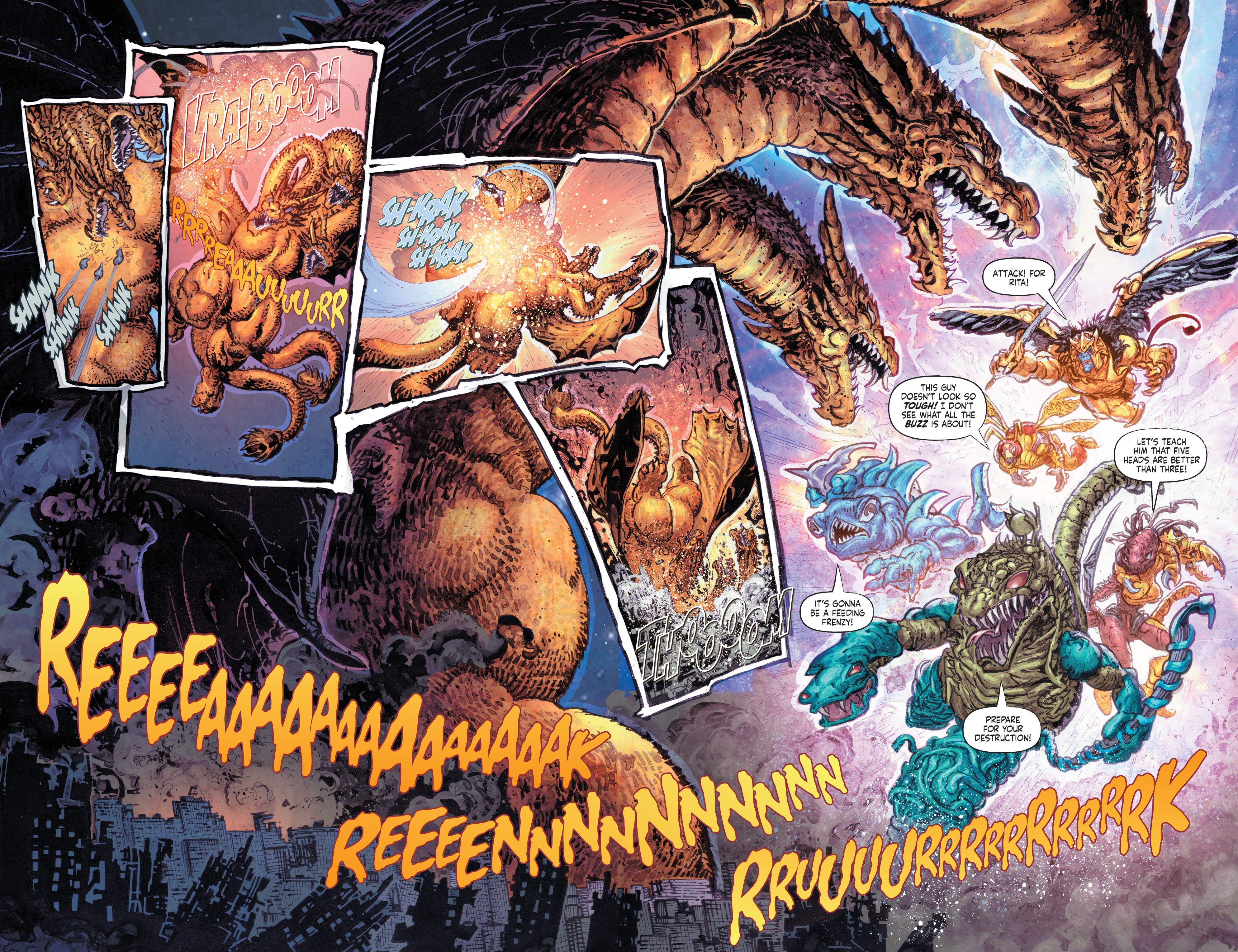 Read online Godzilla vs. The Mighty Morphin Power Rangers comic -  Issue #4 - 18