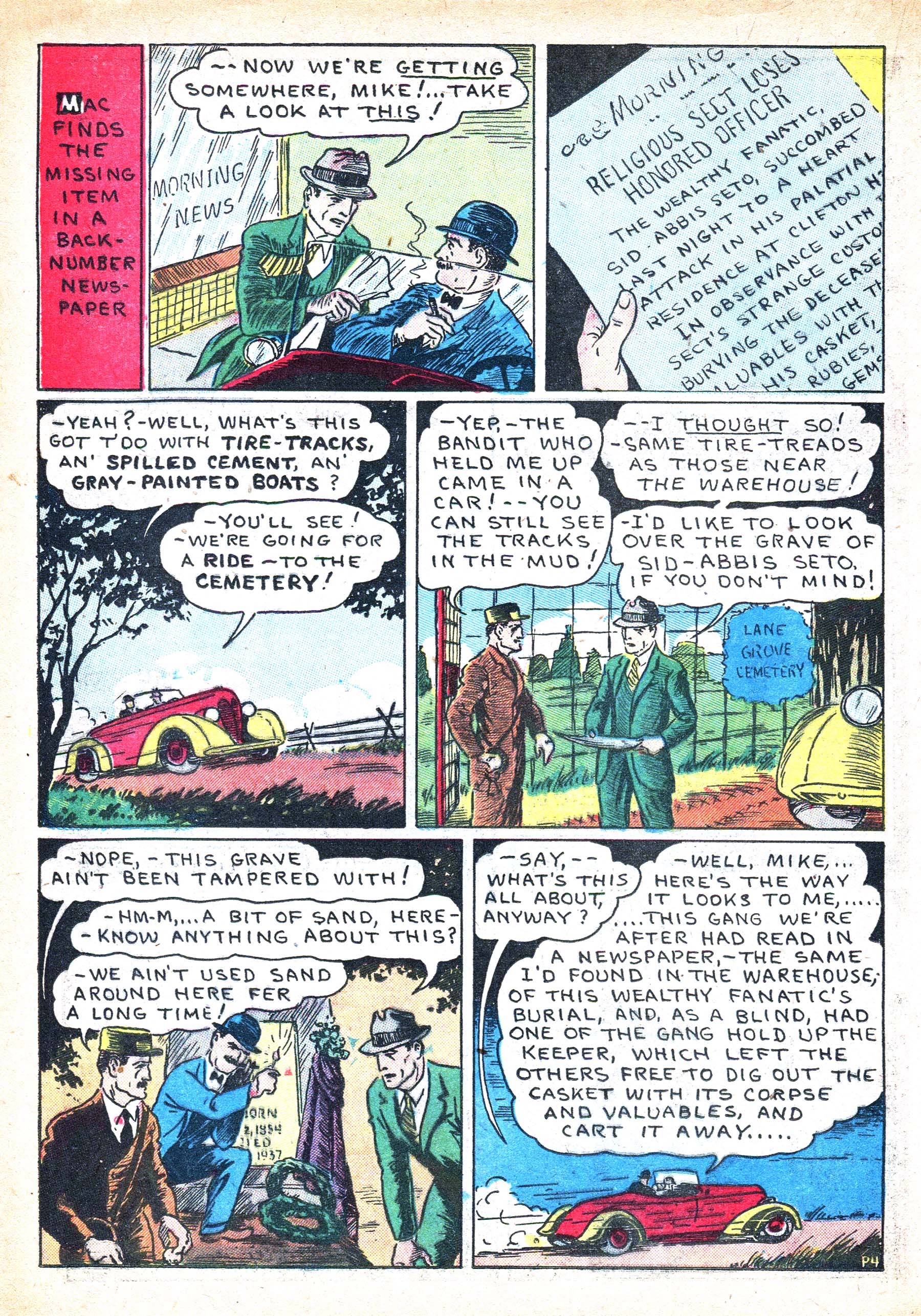 Read online Masked Marvel comic -  Issue #1 - 36