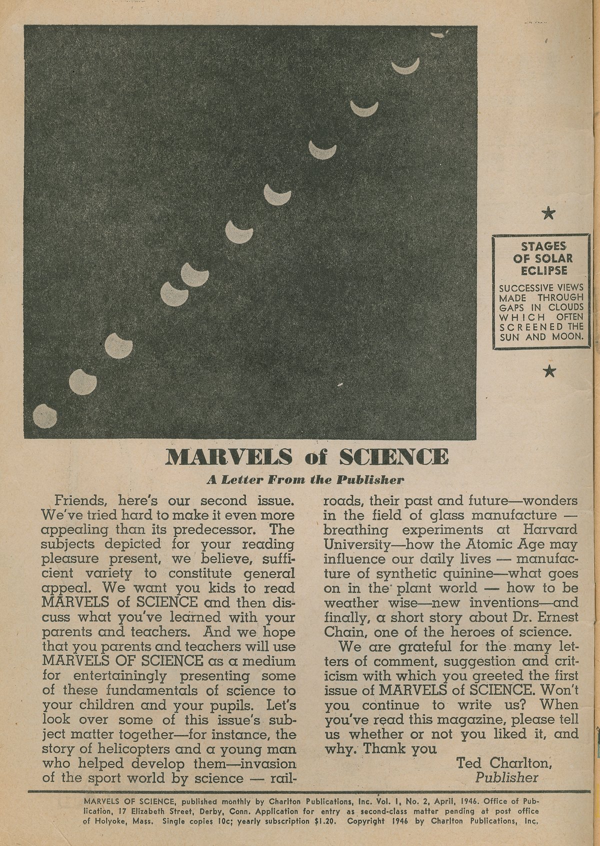 Read online Marvels Of Science comic -  Issue #2 - 2