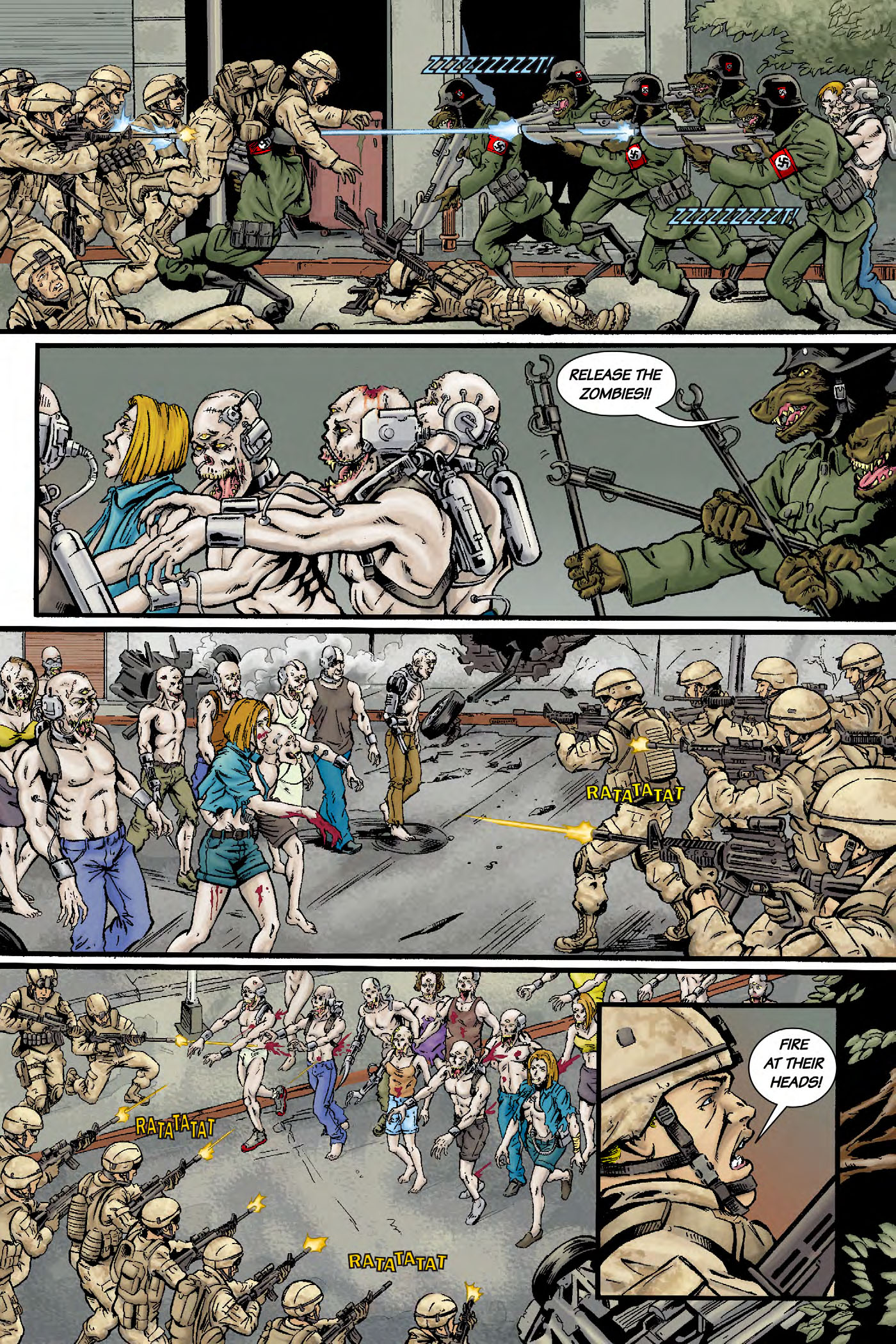 Read online Nazi Werewolves from Outer Space comic -  Issue #3 - 14