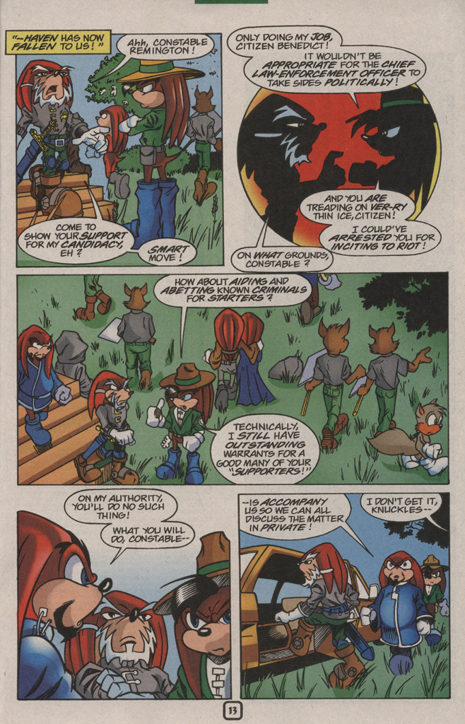 Read online Knuckles the Echidna comic -  Issue #23 - 17