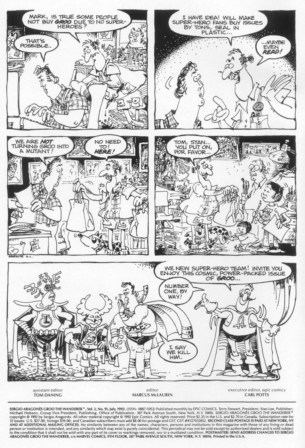 Read online Sergio Aragonés Groo the Wanderer comic -  Issue #91 - 2