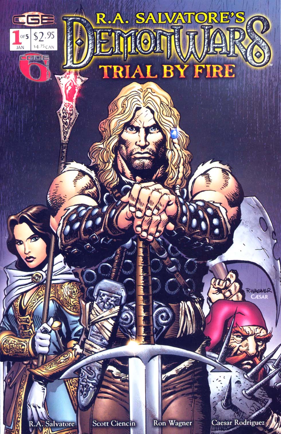 Read online R.A. Salvatore's DemonWars: Trial By Fire comic -  Issue #1 - 1