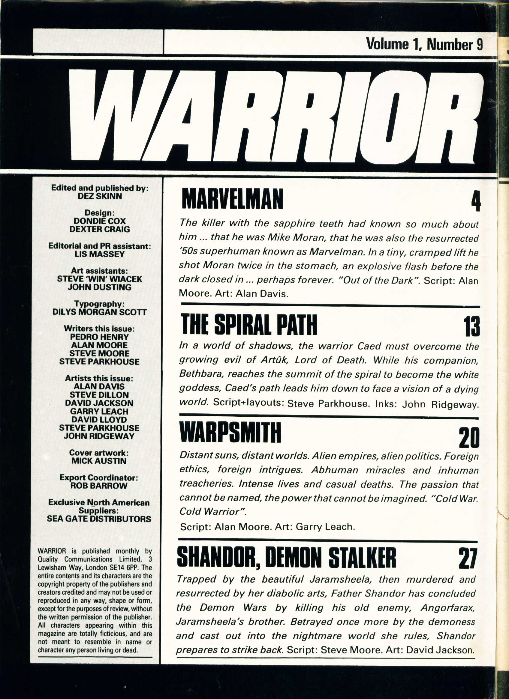 Read online Warrior comic -  Issue #9 - 2