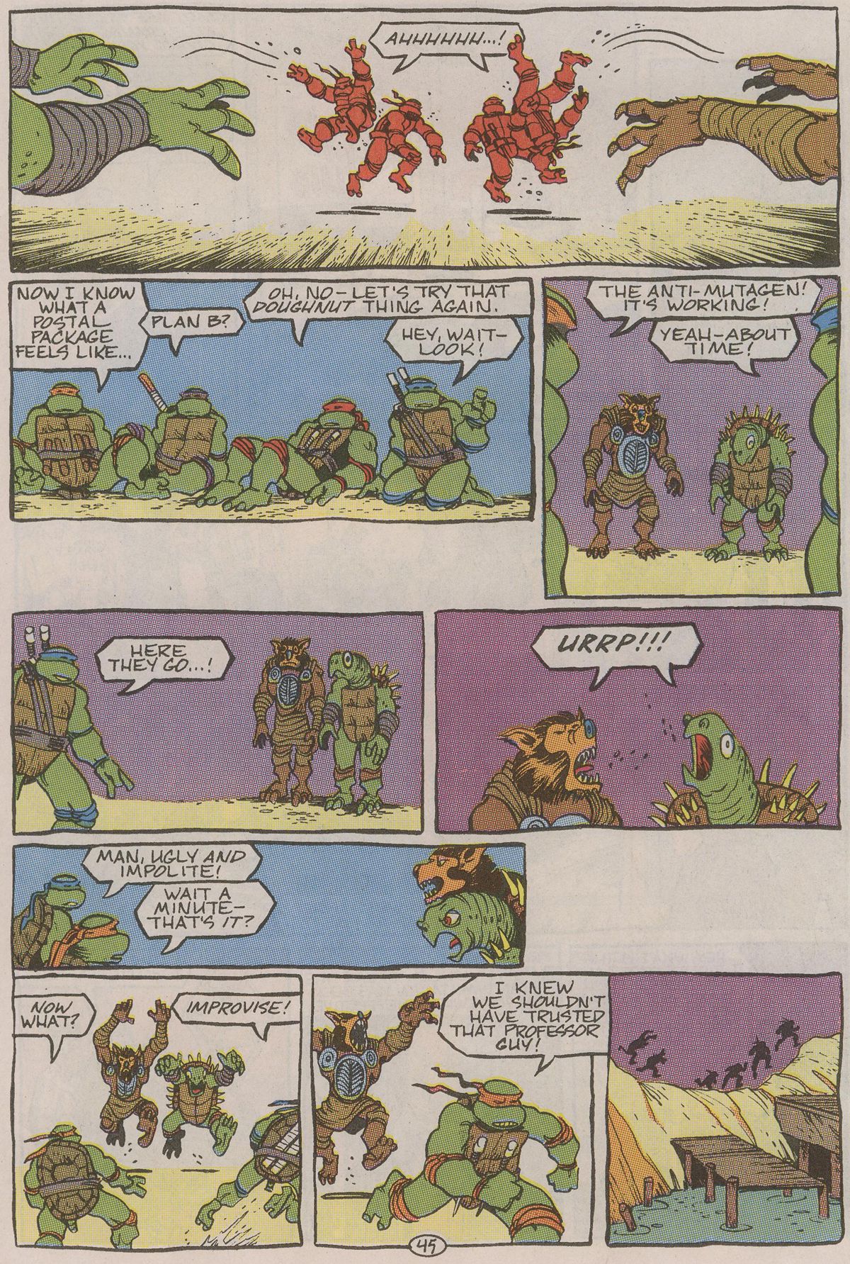 Read online Teenage Mutant Ninja Turtles II: The Secret of the Ooze Official Movie Adaptation comic -  Issue # Full - 46