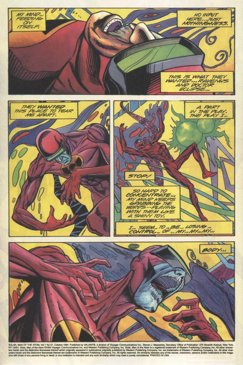Read online Solar, Man of the Atom comic -  Issue #37 - 3