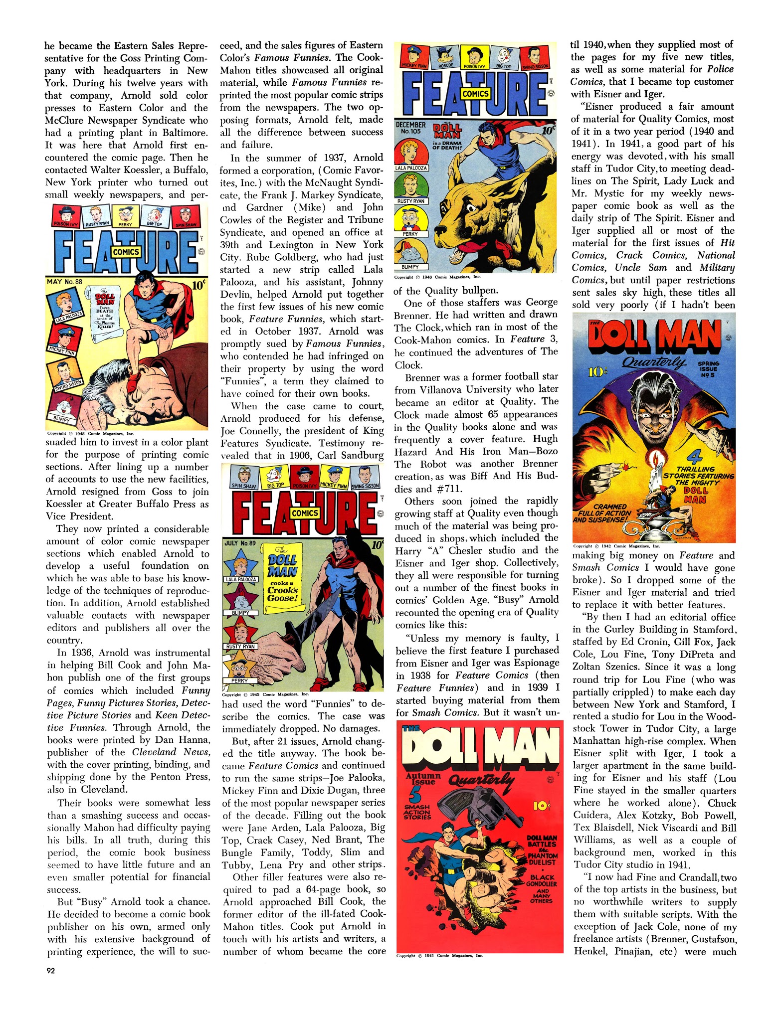 Read online The Steranko History of Comics comic -  Issue # TPB 2 - 91