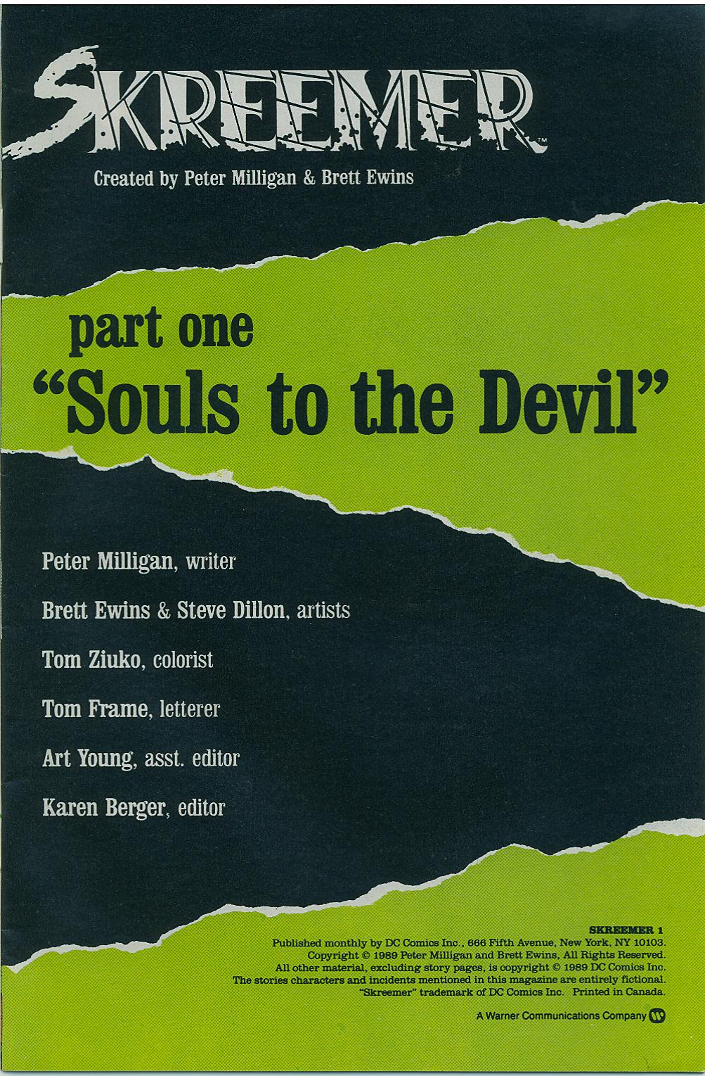 Read online Skreemer comic -  Issue #1 - 2