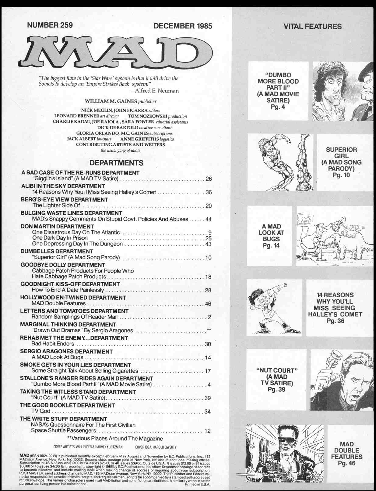 Read online MAD comic -  Issue #259 - 3