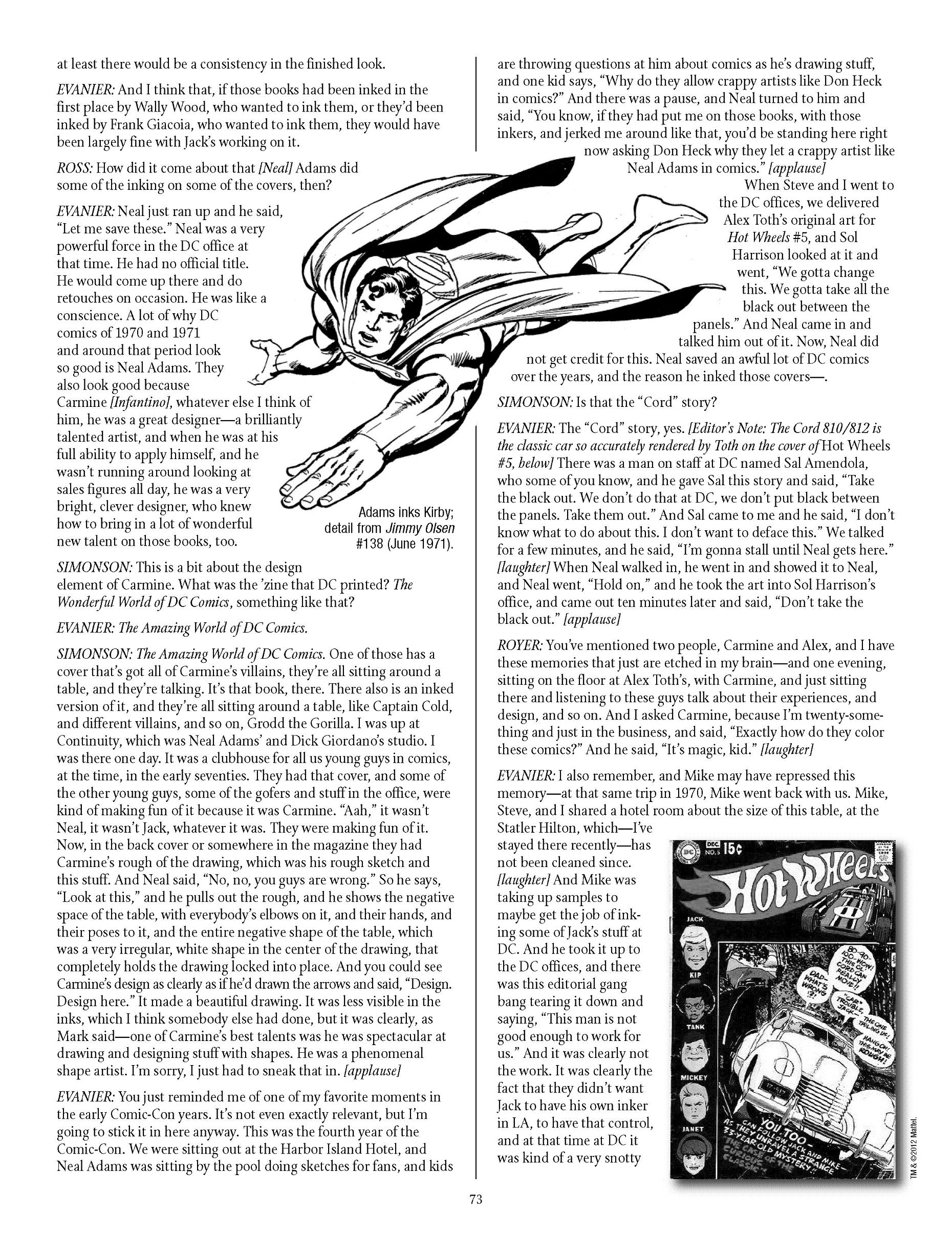 Read online The Jack Kirby Collector comic -  Issue #59 - 70