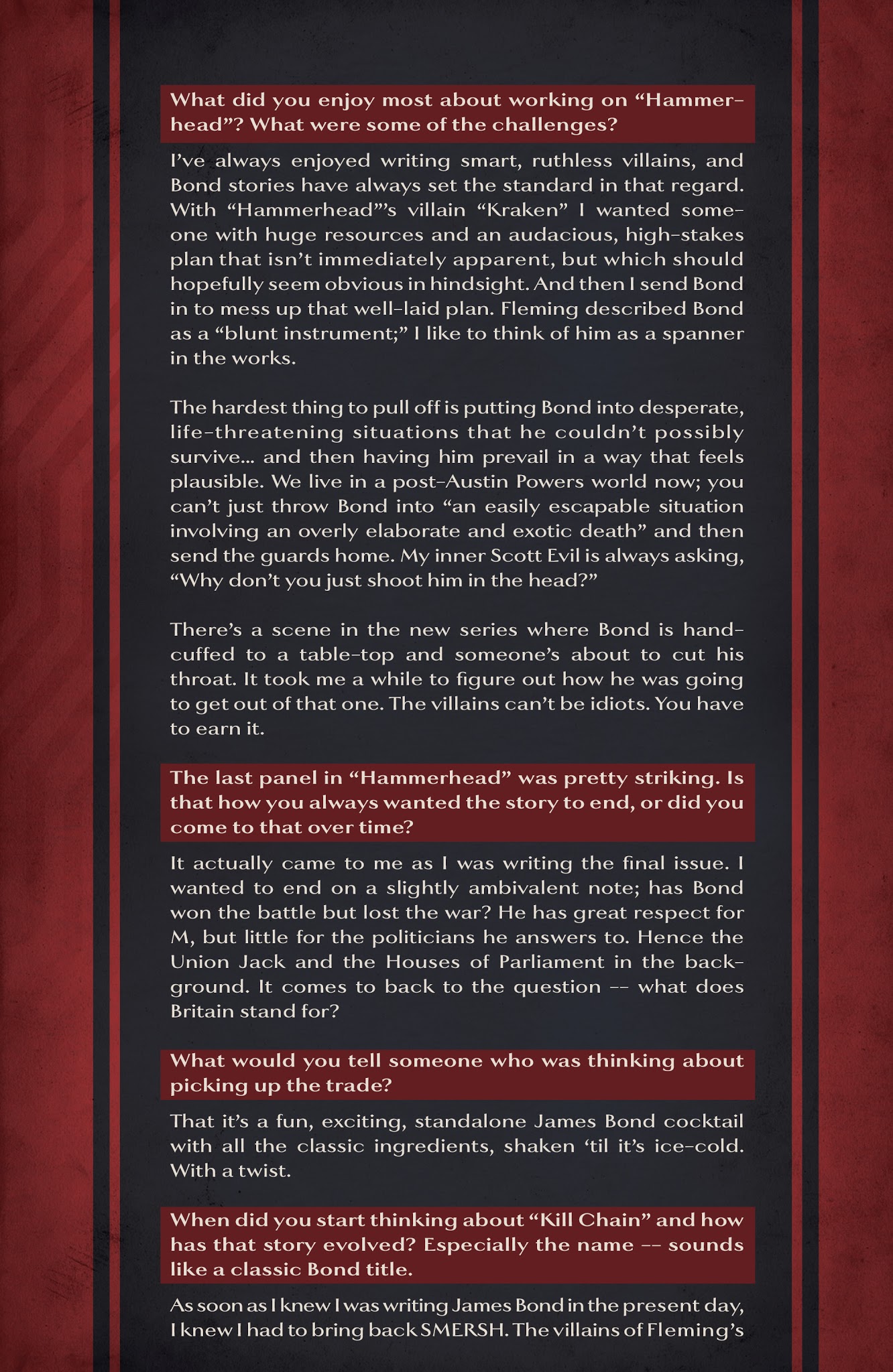 Read online James Bond: Kill Chain comic -  Issue # _TPB - 143