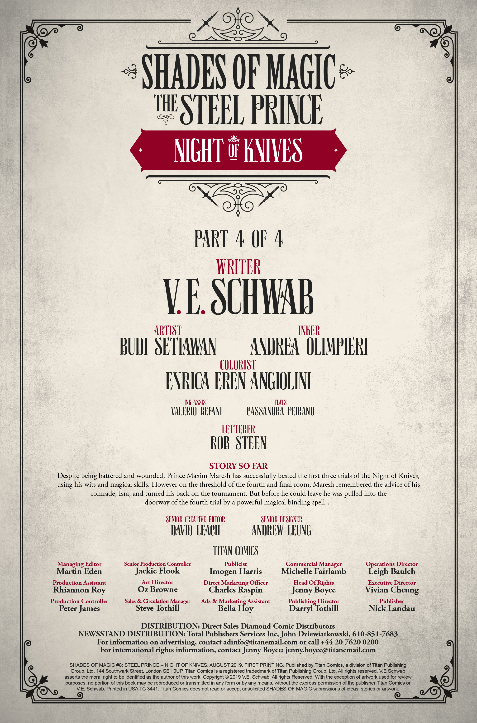 Read online Shades of Magic comic -  Issue #8 - 2