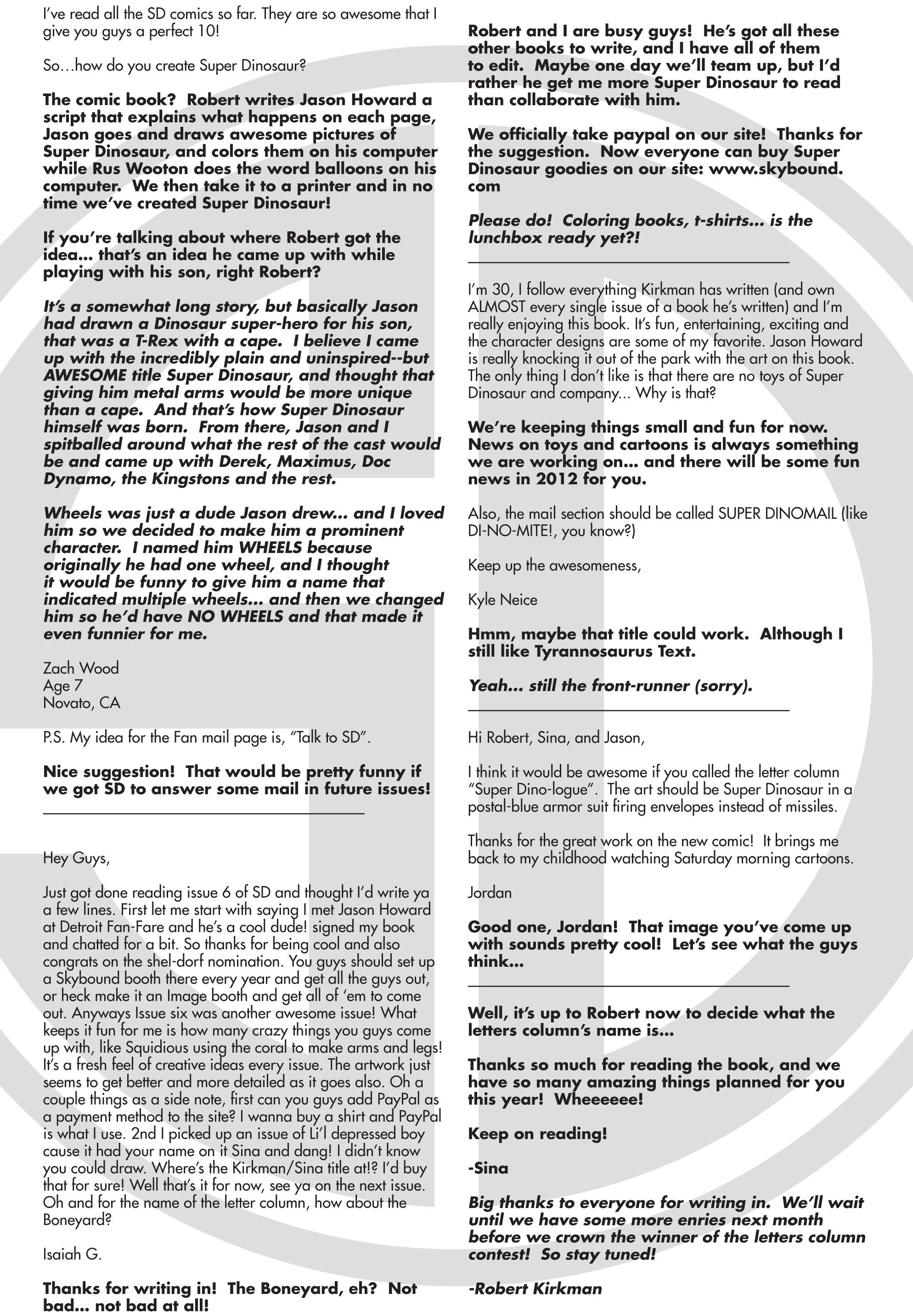 Read online Super Dinosaur (2011) comic -  Issue #7 - 24