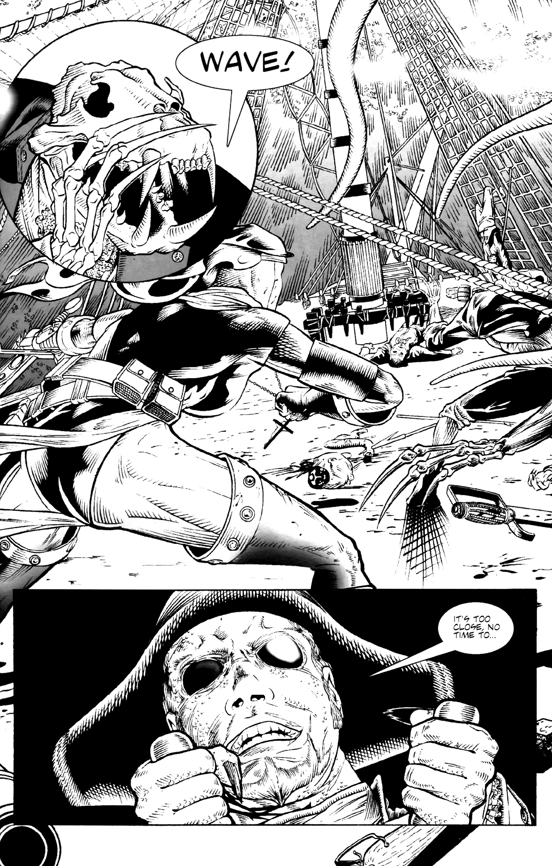 Read online Warrior Nun: Black & White comic -  Issue #2 - 5