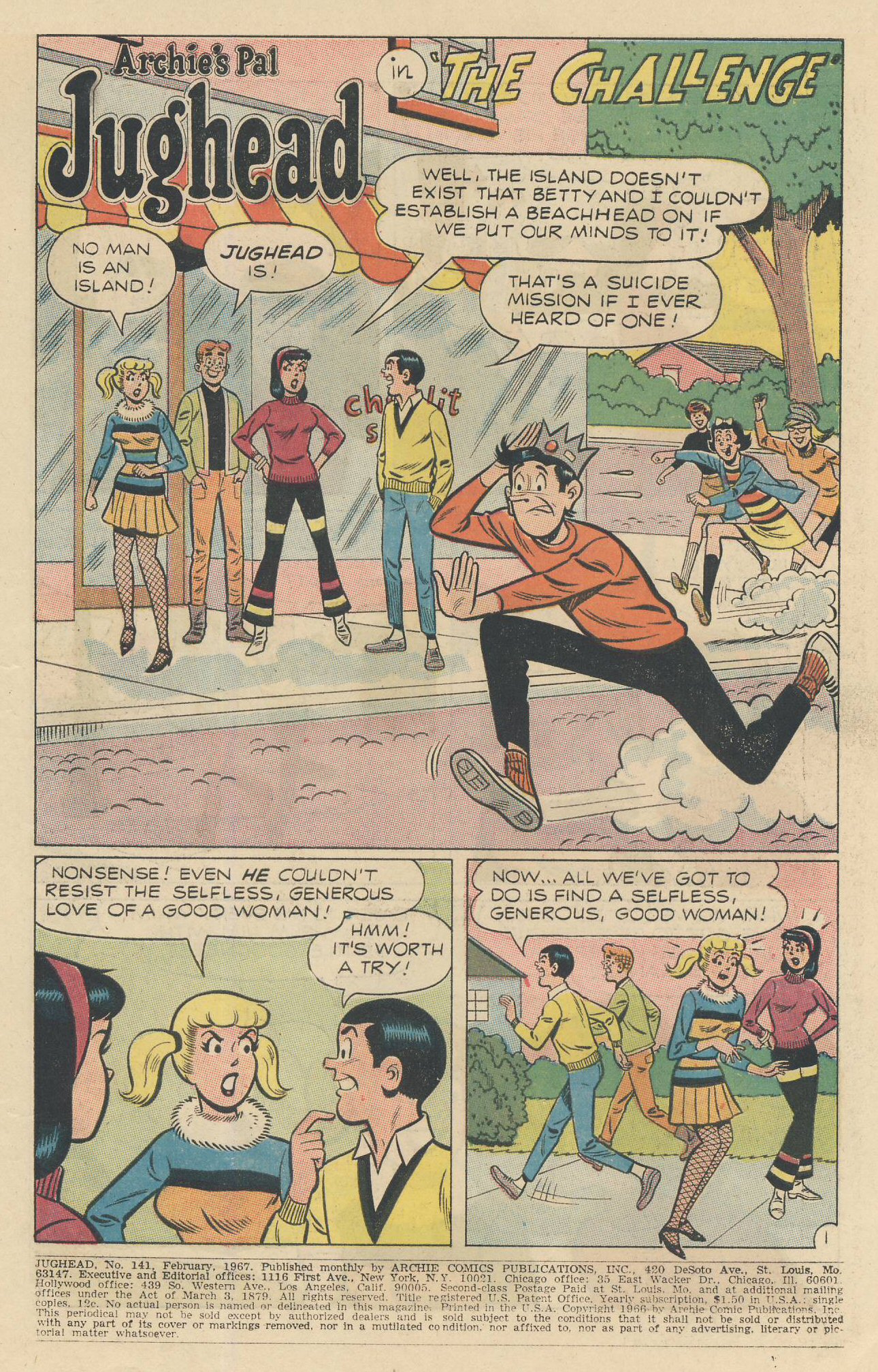 Read online Jughead (1965) comic -  Issue #141 - 3