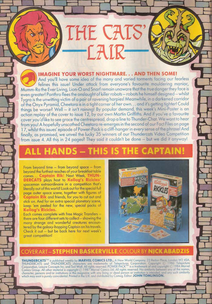 Read online ThunderCats (1987) comic -  Issue #18 - 2