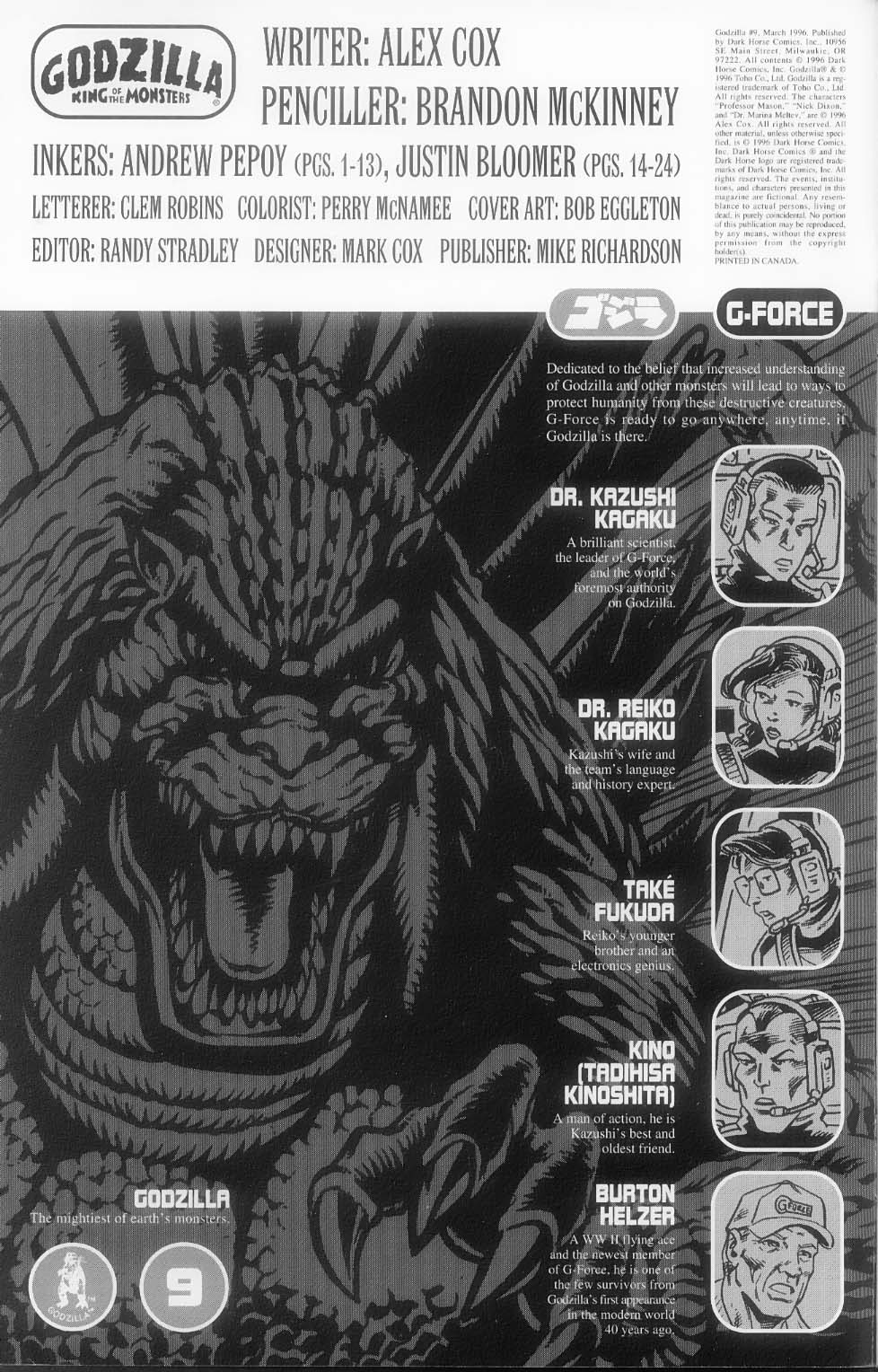 Read online Godzilla (1995) comic -  Issue #9 - 3