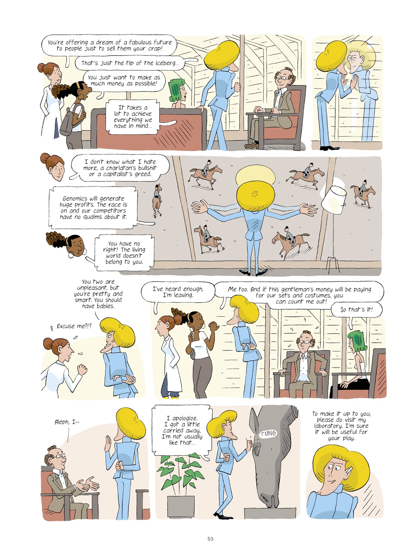 Read online Evolution, Darwin, God, and the Horse-People comic -  Issue # TPB - 52
