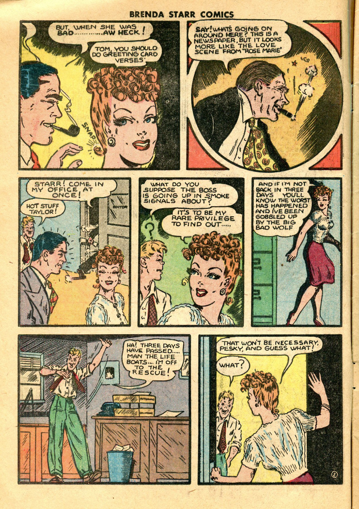 Read online Brenda Starr (1948) comic -  Issue #6 - 3