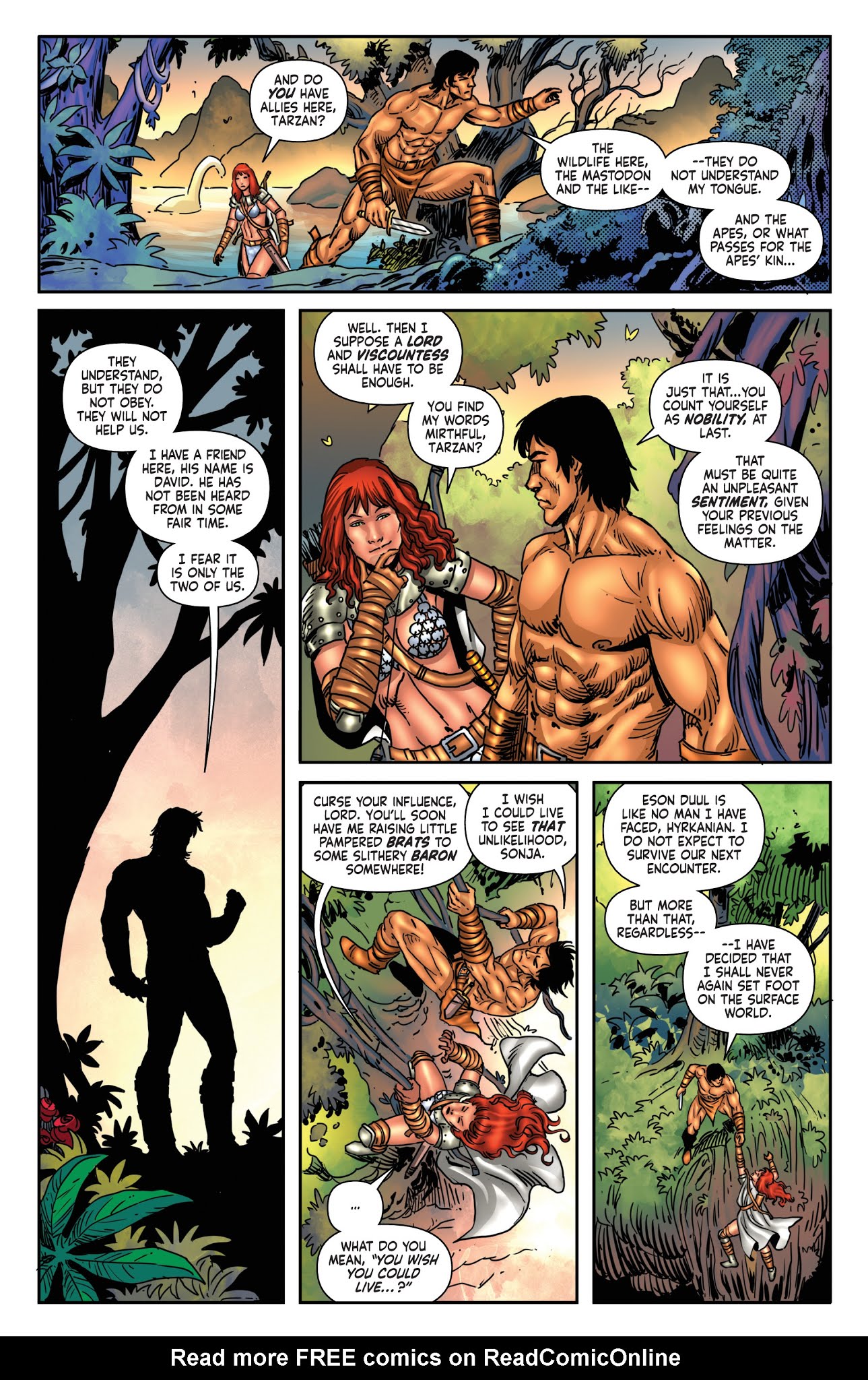Read online Red Sonja/Tarzan comic -  Issue #6 - 8