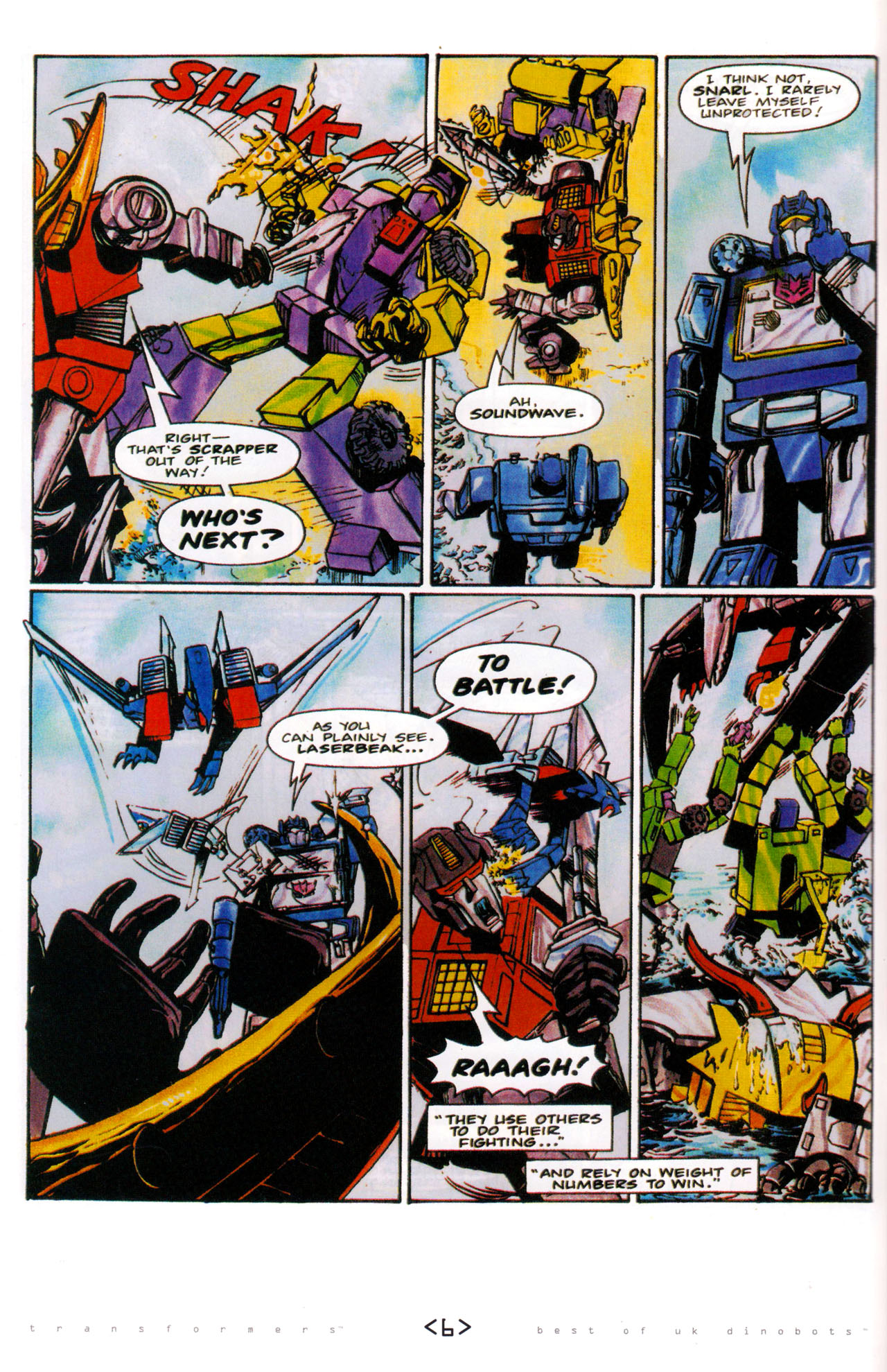 Read online The Transformers: Best of UK: Dinobots comic -  Issue #6 - 9