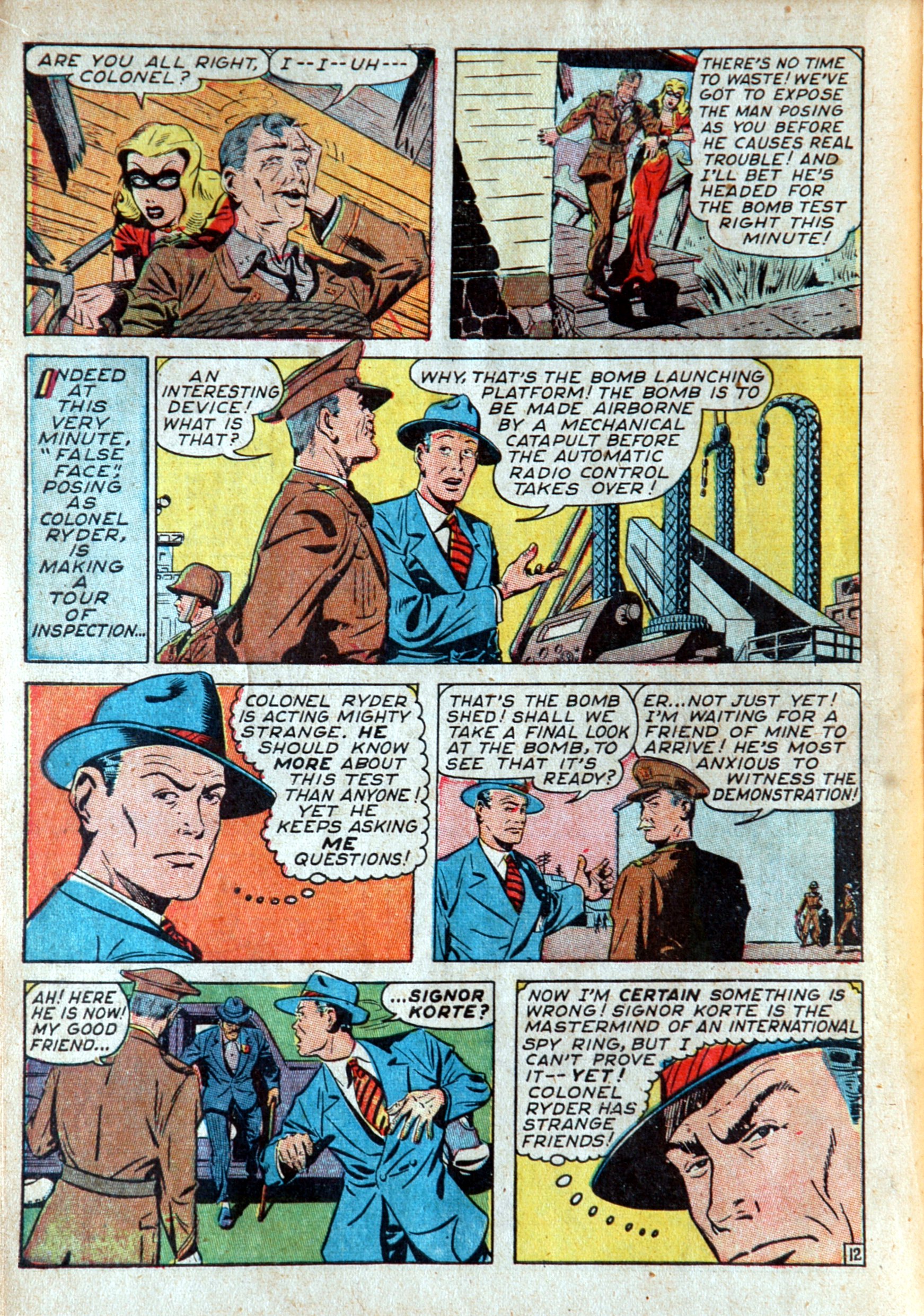 Read online Blonde Phantom Comics comic -  Issue #12 - 14