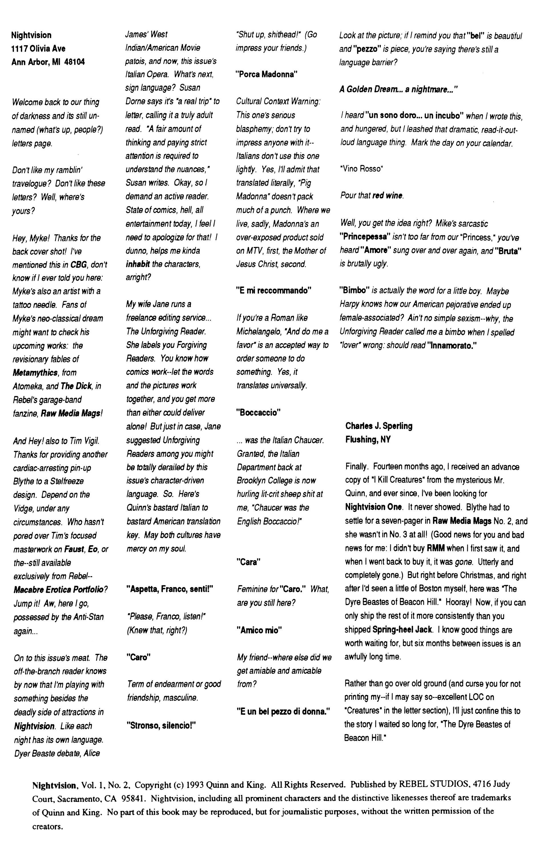 Read online Nightvision comic -  Issue #2 - 2