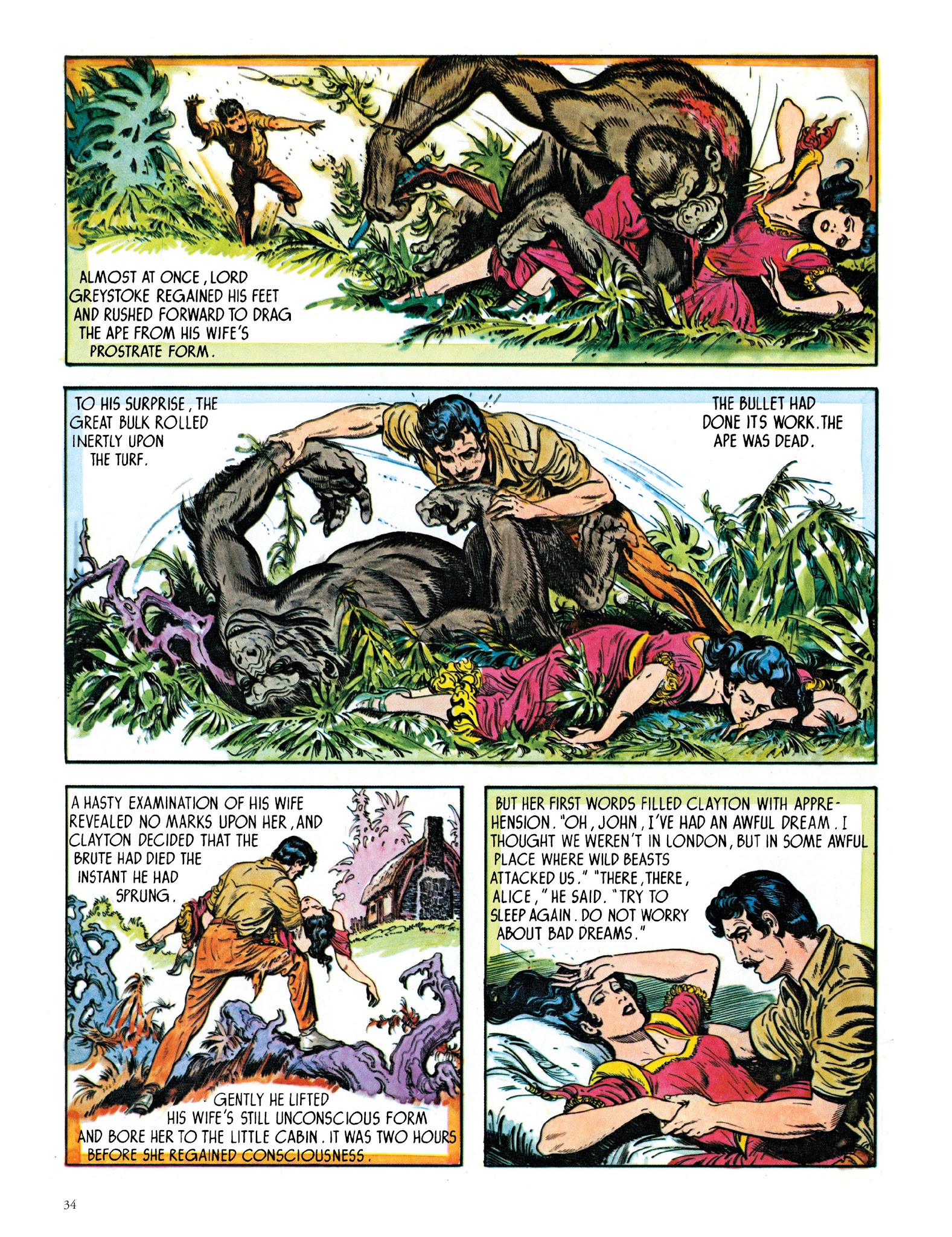 Read online Edgar Rice Burroughs' Tarzan: Burne Hogarth's Lord of the Jungle comic -  Issue # TPB - 36