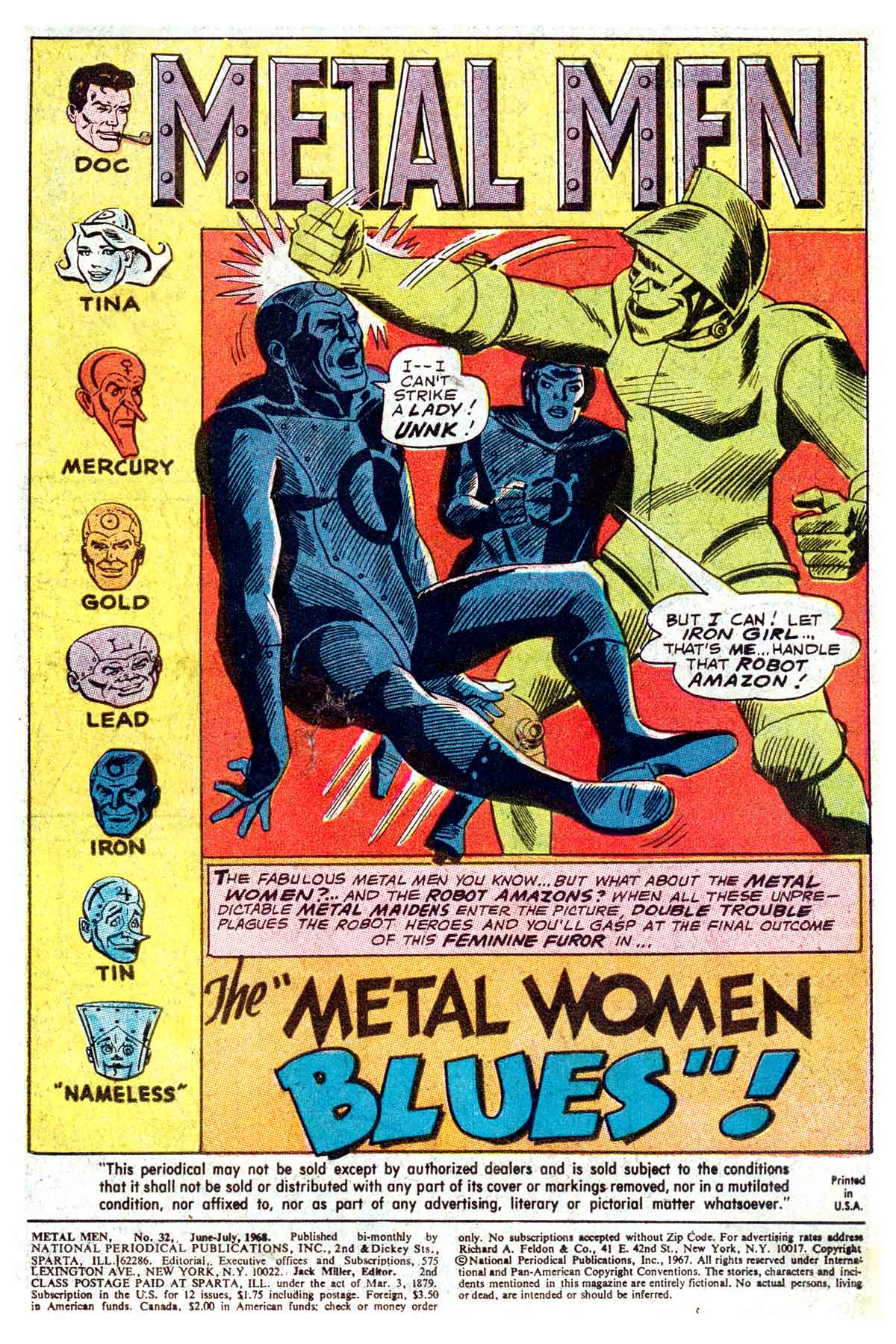 Read online Metal Men (1963) comic -  Issue #32 - 3