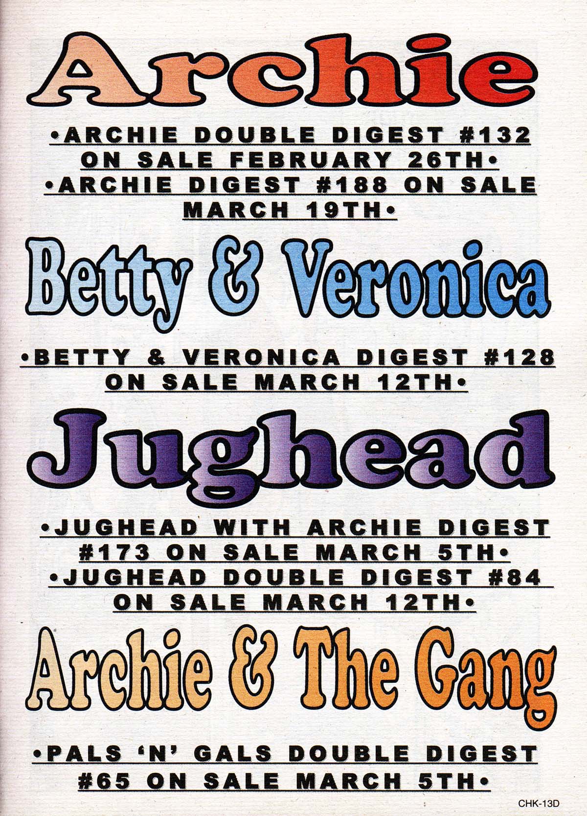 Read online Betty and Veronica Digest Magazine comic -  Issue #128 - 36