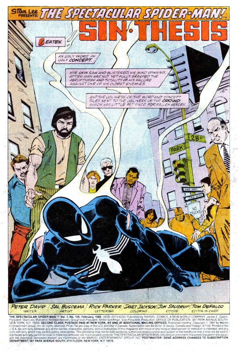 Read online The Spectacular Spider-Man (1976) comic -  Issue #135 - 2