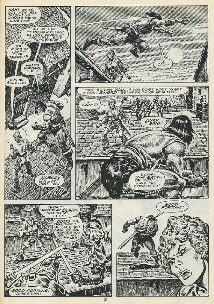 Read online The Savage Sword Of Conan comic -  Issue #197 - 23